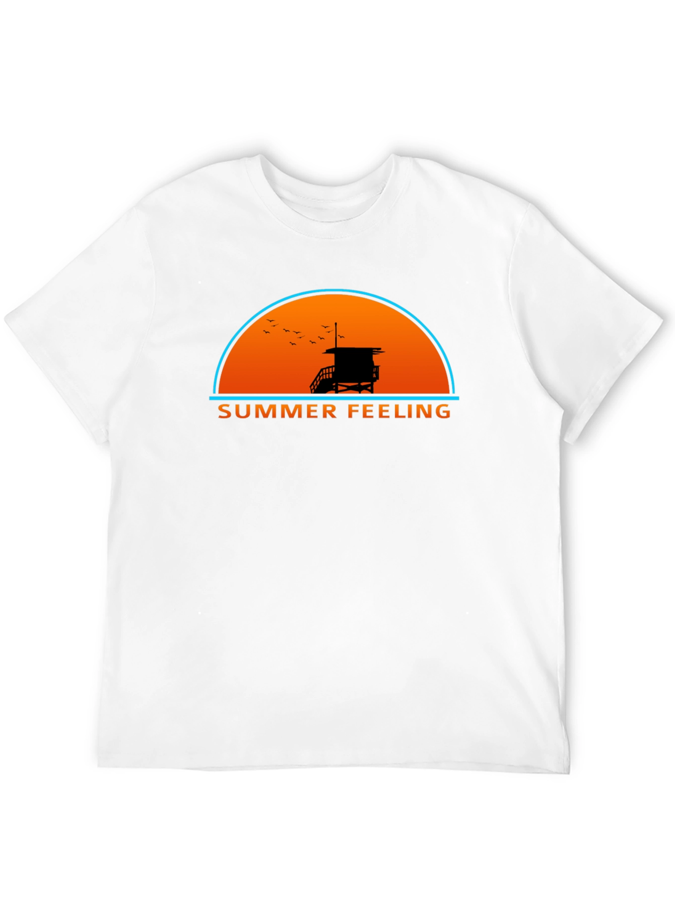 Summer Feeling Graphic T-Shirt - Beach Vibes Tee