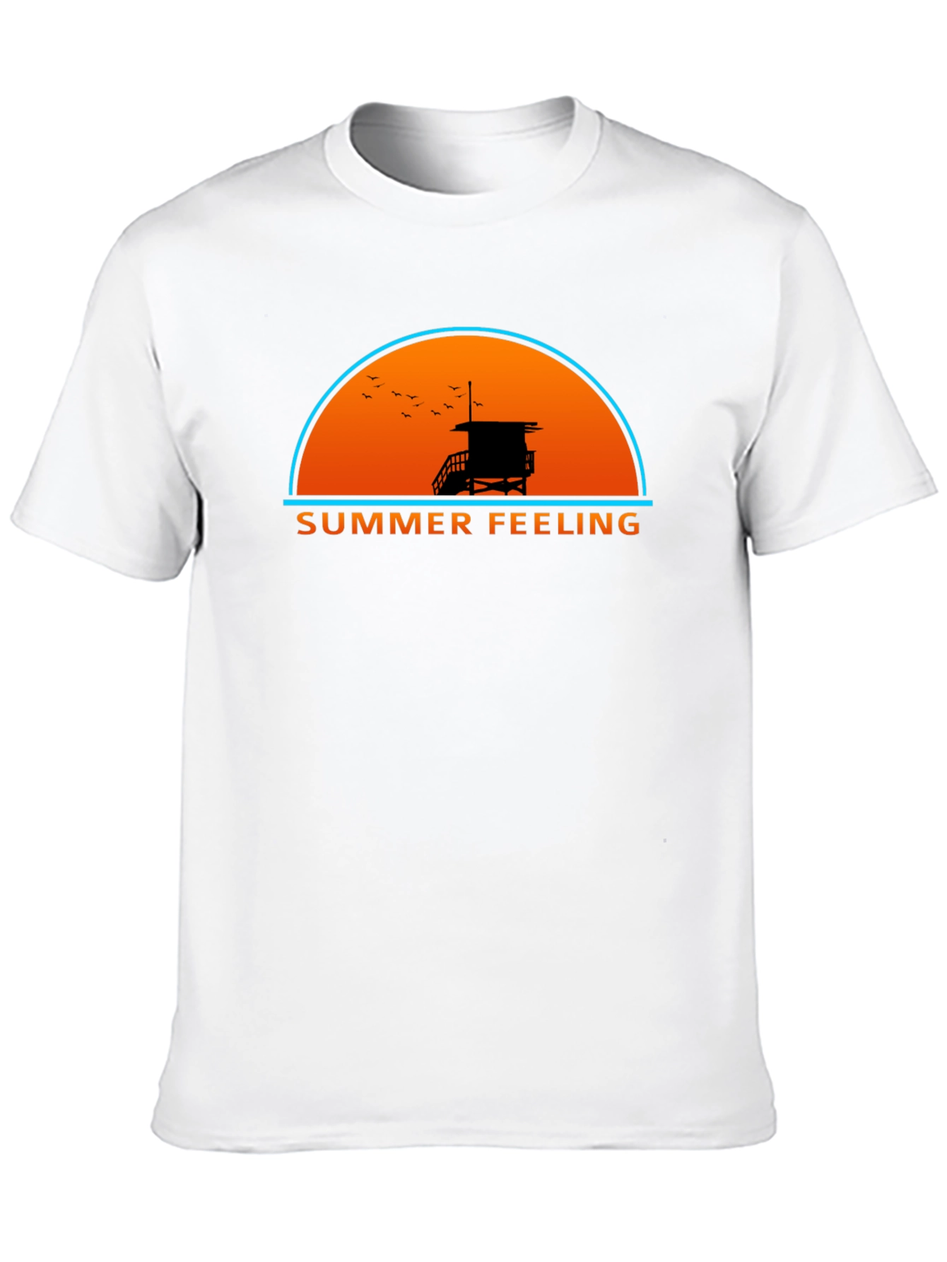 Summer Feeling Graphic T-Shirt - Beach Vibes Tee