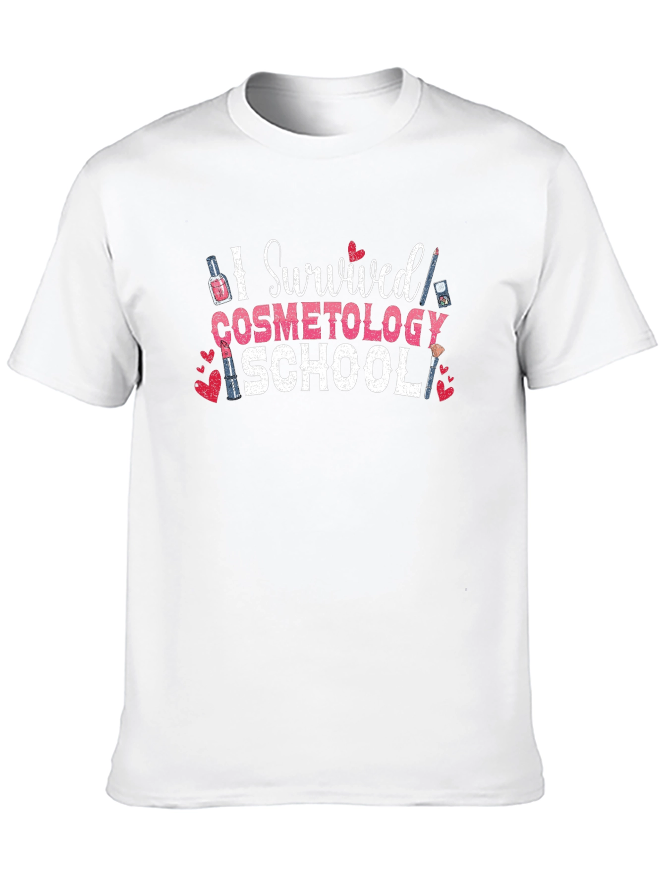 I Survived Cosmetology School Black T-Shirt