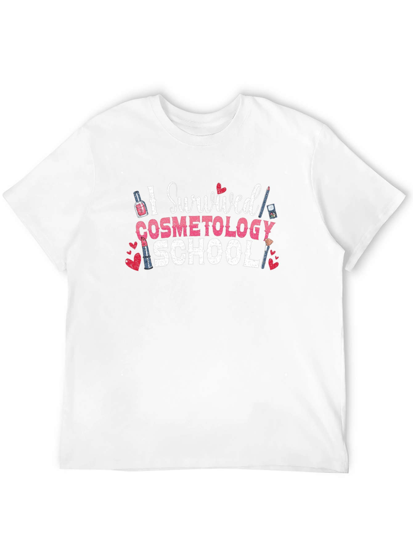 I Survived Cosmetology School Black T-Shirt