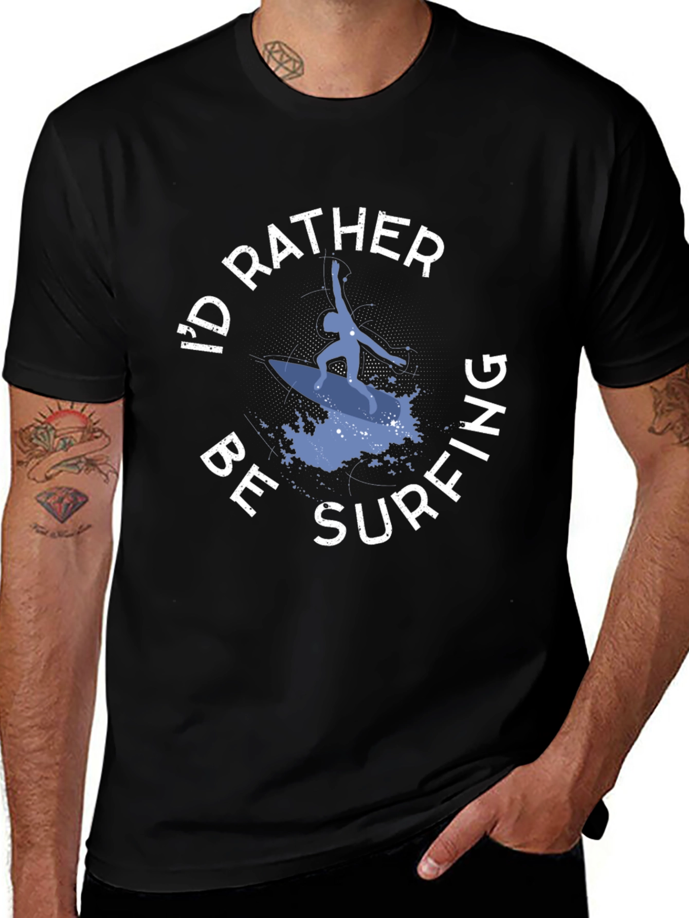 Id Rather Be Surfing Graphic T-Shirt