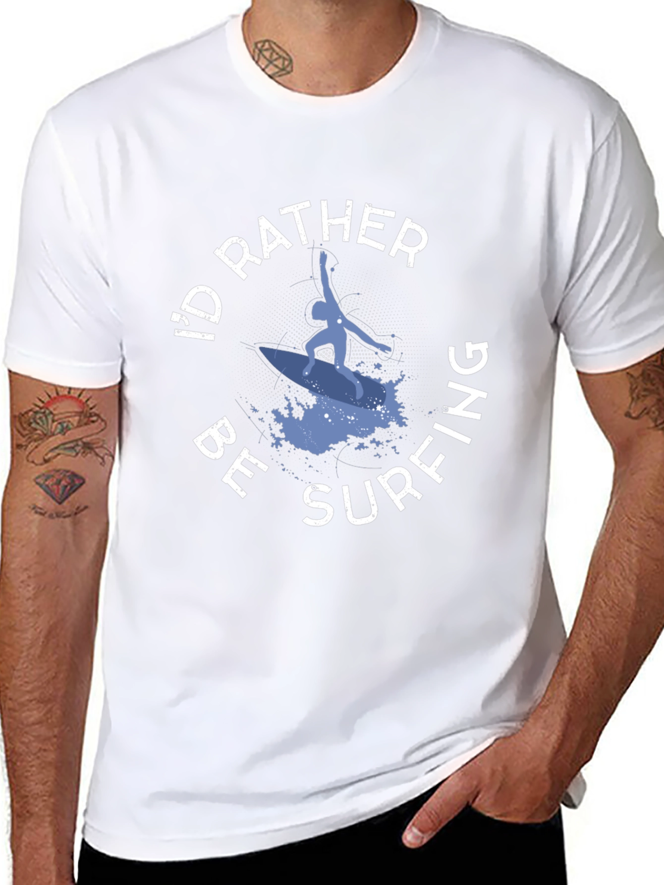 Id Rather Be Surfing Graphic T-Shirt