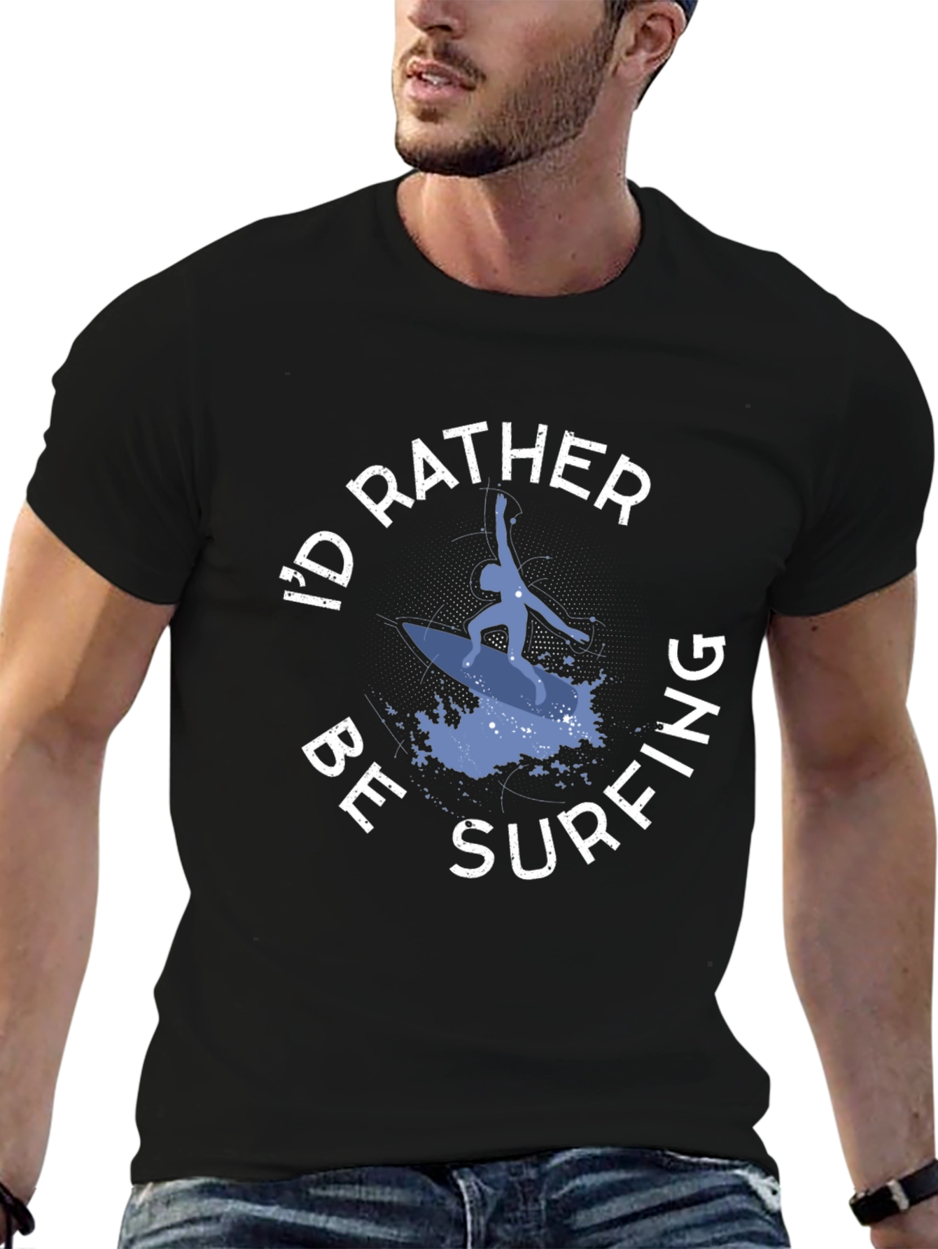 Id Rather Be Surfing Graphic T-Shirt