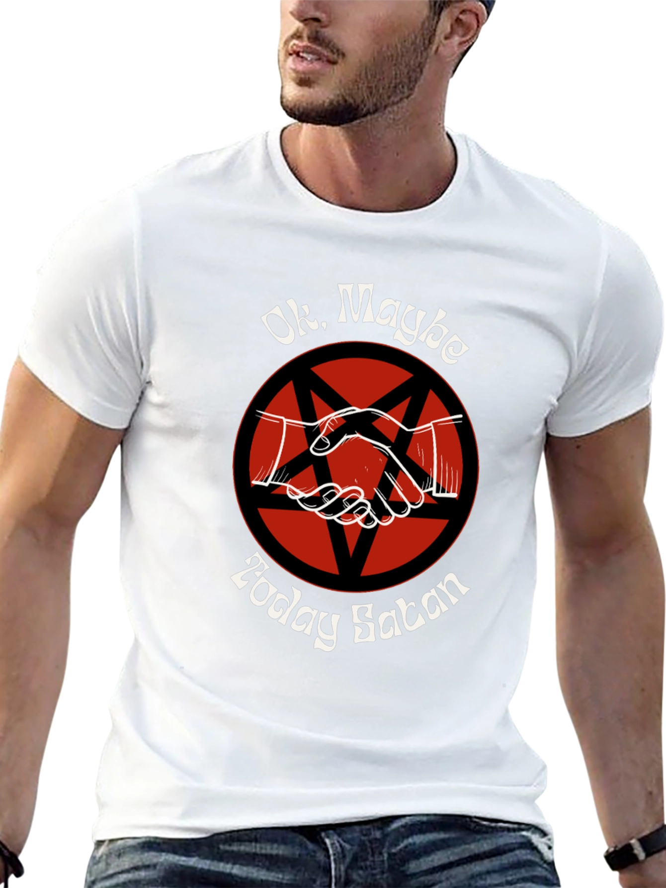 Ok Maybe Today Satan Graphic Tee