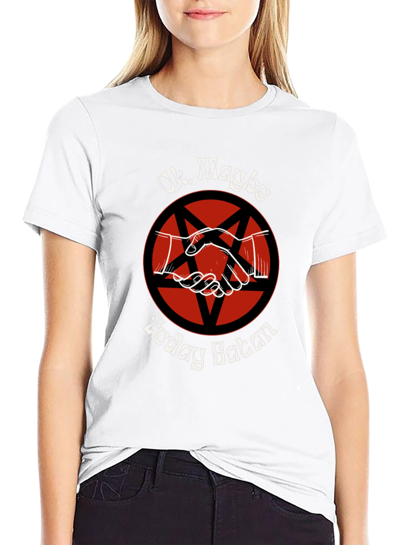 Ok Maybe Today Satan Graphic Tee