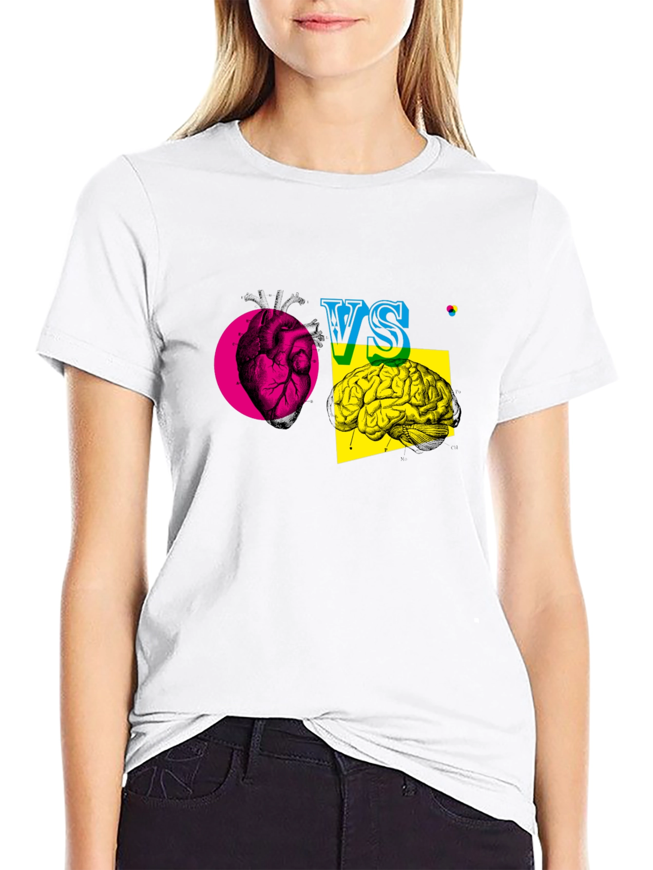 Heart vs. Brain T-Shirt - Logic vs. Emotion Tee
