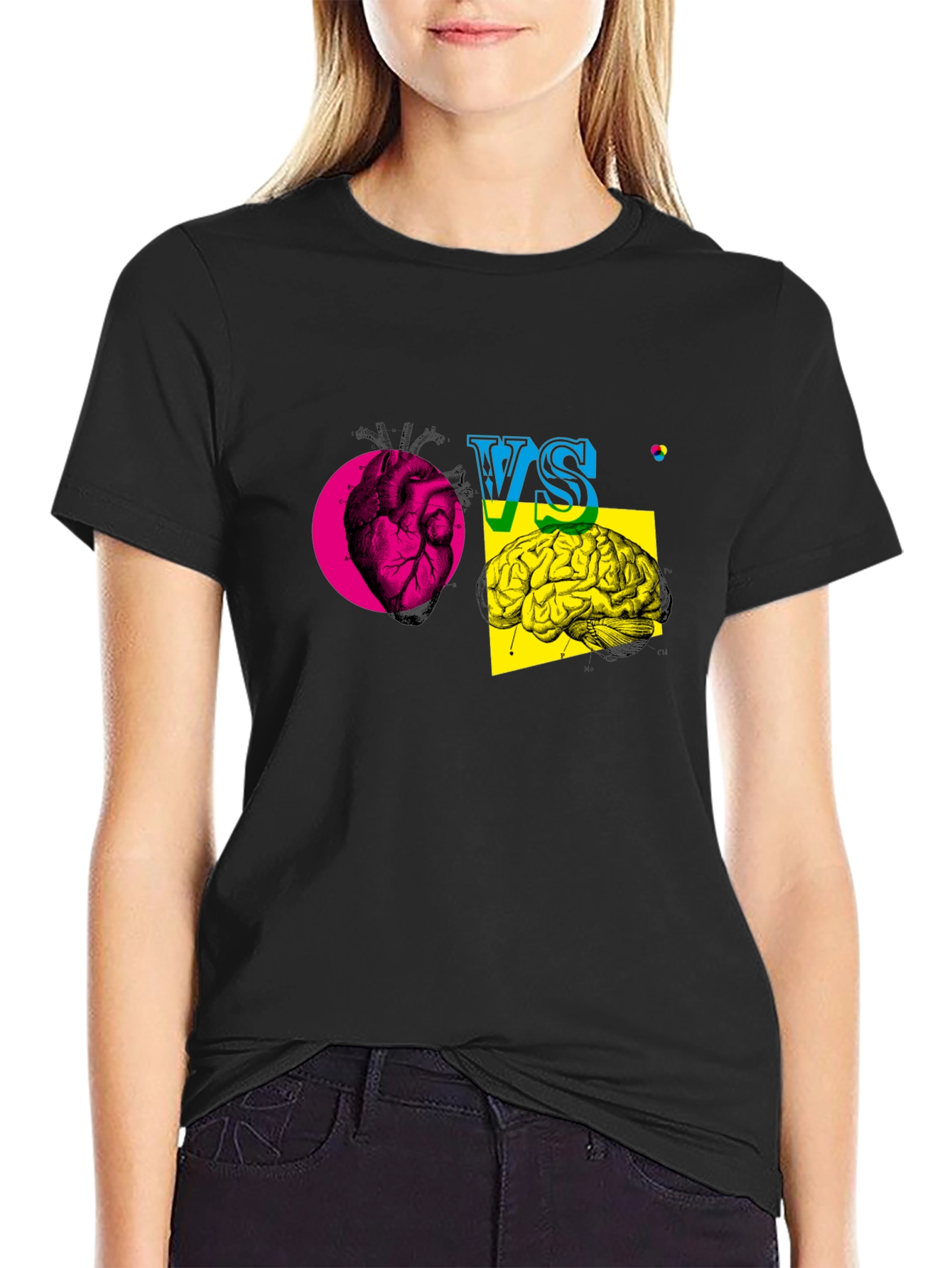 Heart vs. Brain T-Shirt - Logic vs. Emotion Tee