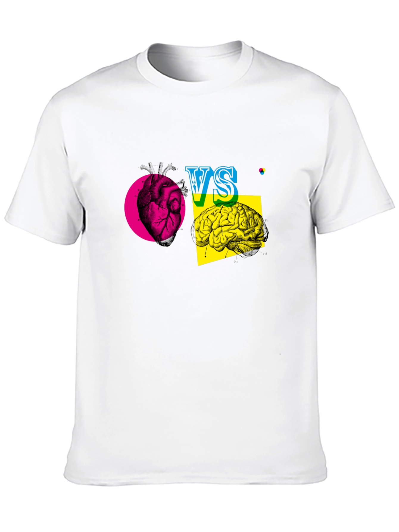 Heart vs. Brain T-Shirt - Logic vs. Emotion Tee