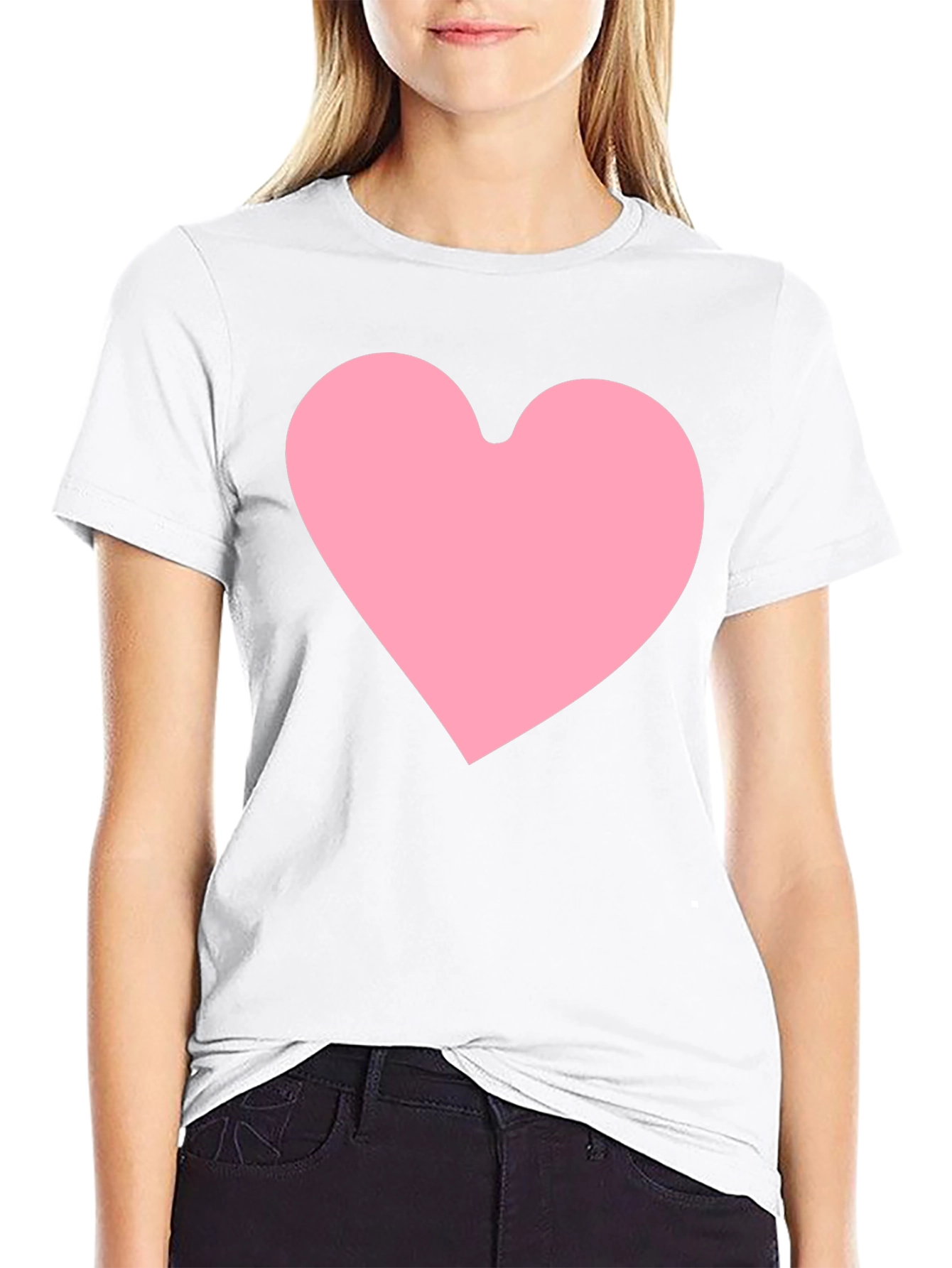 Heart Graphic Black T-Shirt