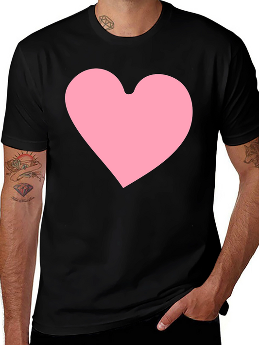 Heart Graphic Black T-Shirt