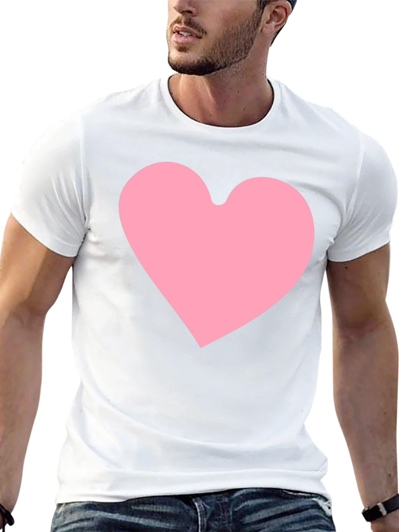Heart Graphic Black T-Shirt
