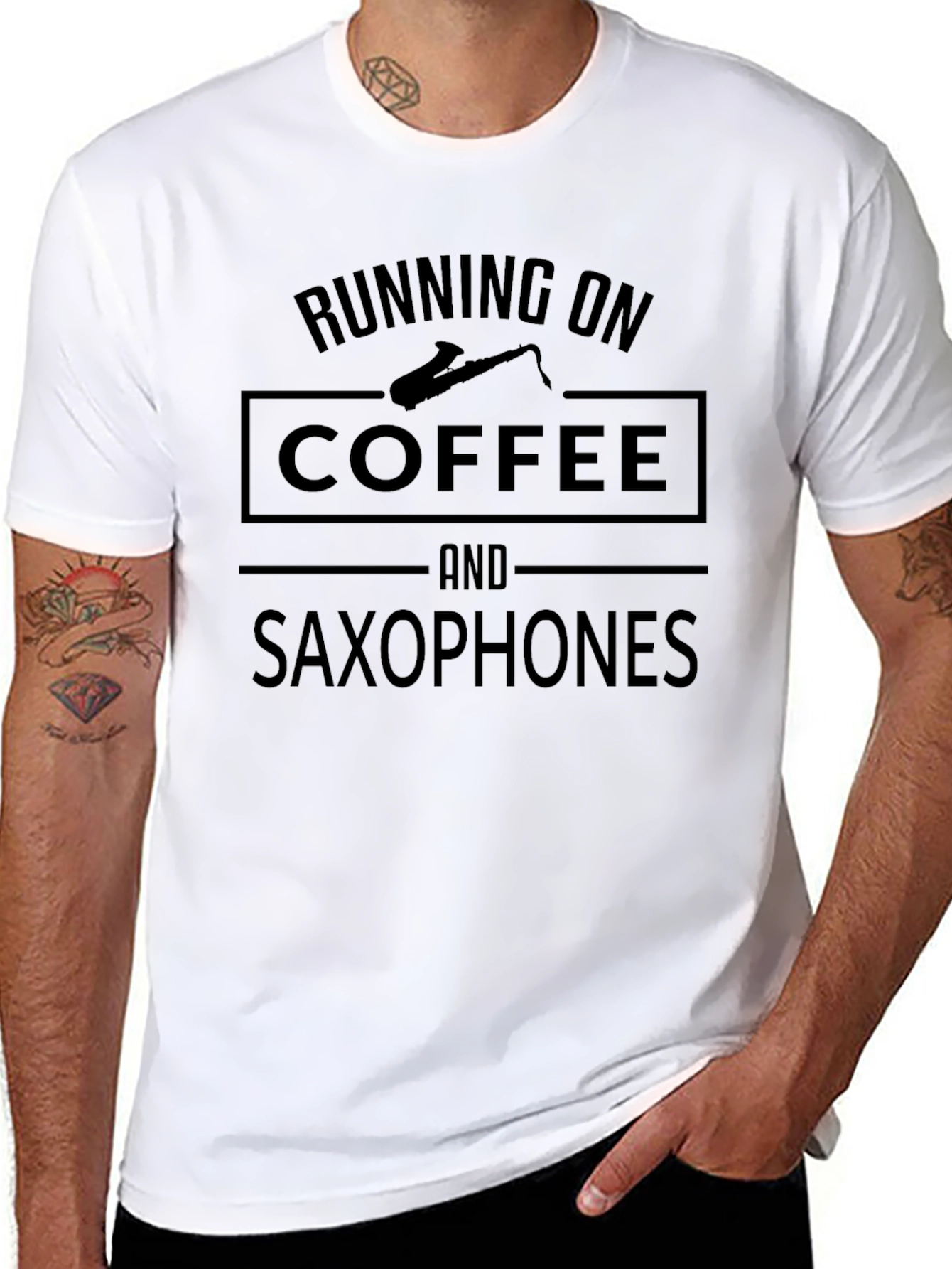 Running on Coffee & Saxophones T-Shirt