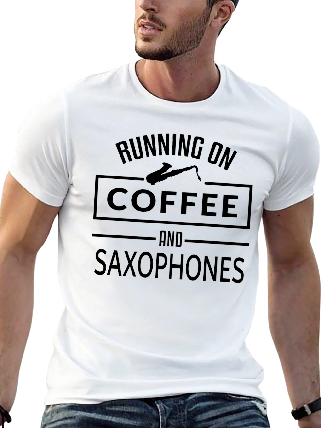 Running on Coffee & Saxophones T-Shirt