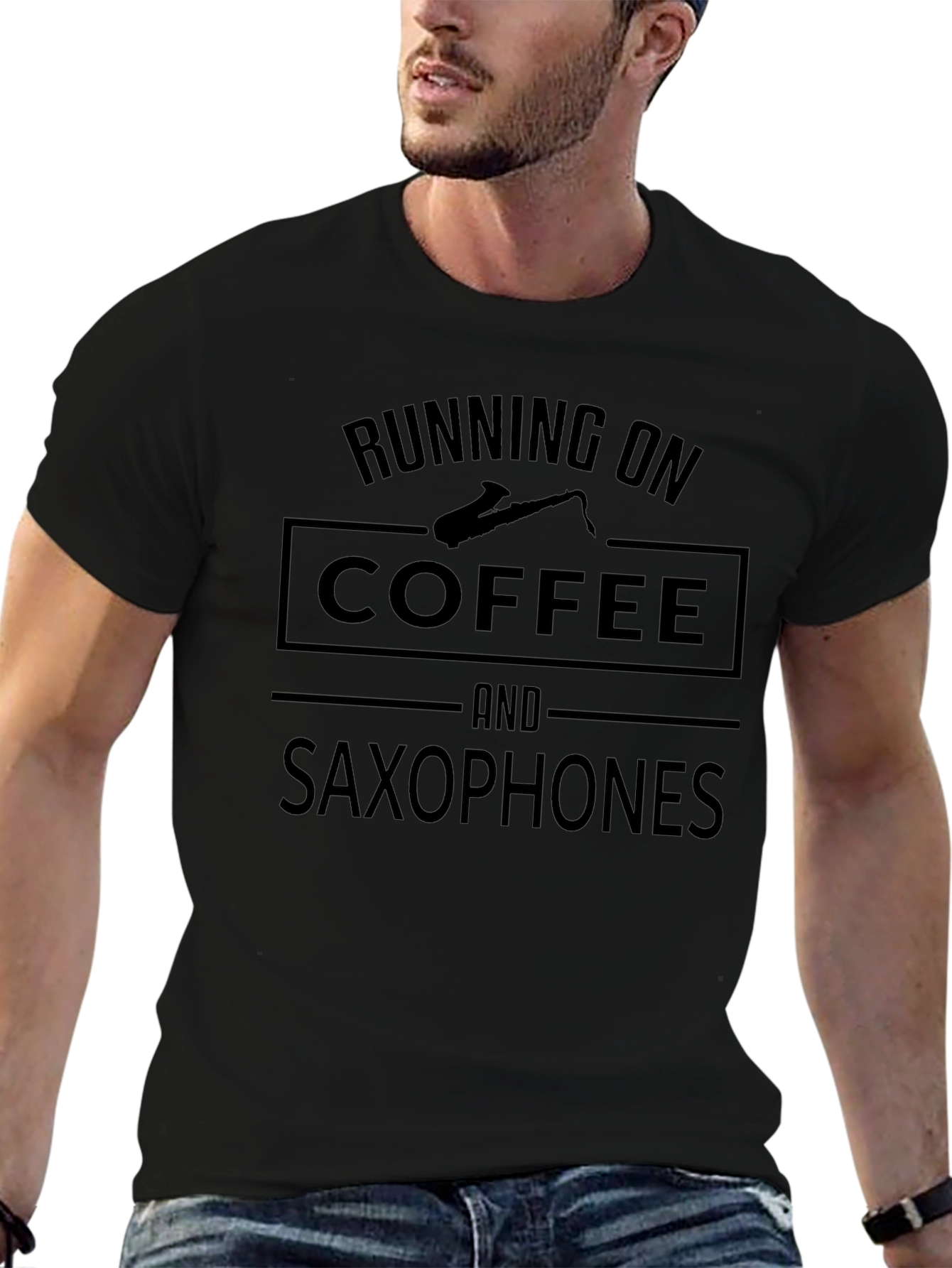 Running on Coffee & Saxophones T-Shirt