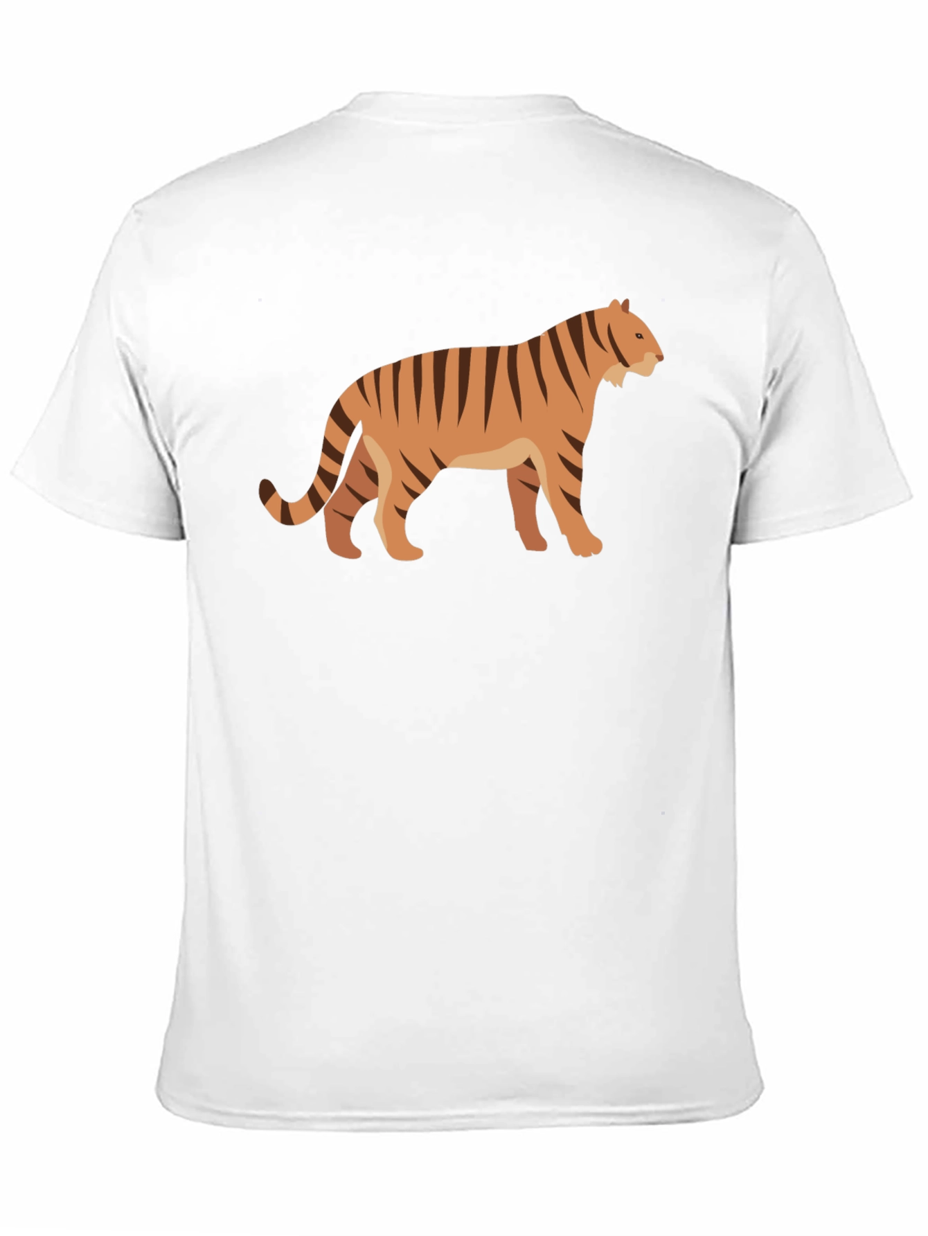 Tiger Graphic Tee - Black Cotton T-Shirt