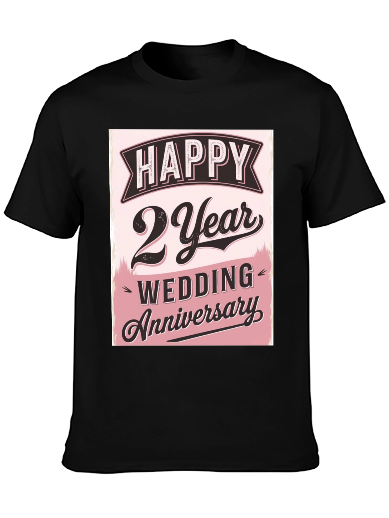 Happy 2 Year Wedding Anniversary T-Shirt