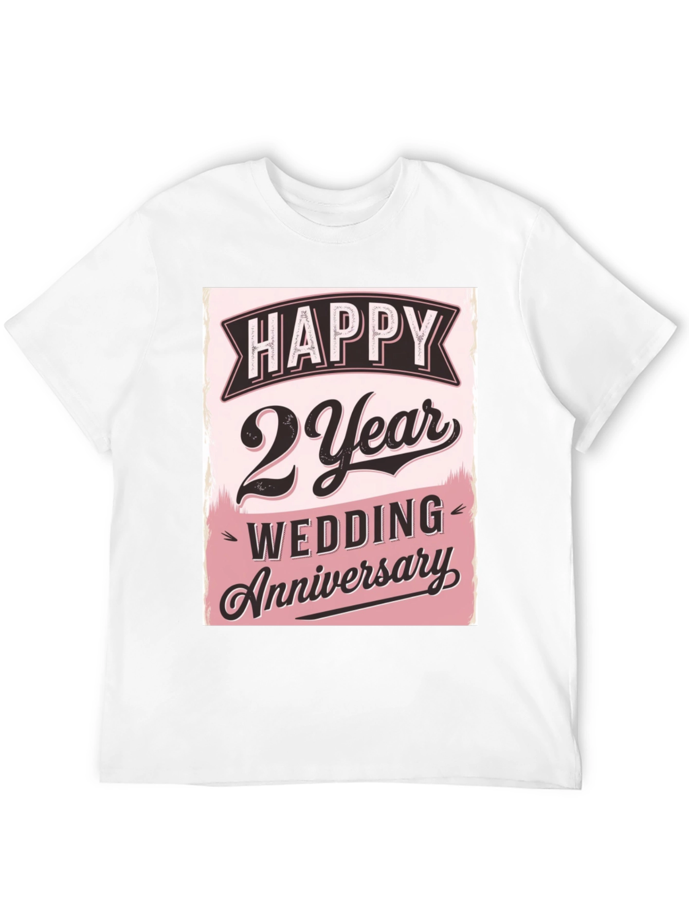 Happy 2 Year Wedding Anniversary T-Shirt