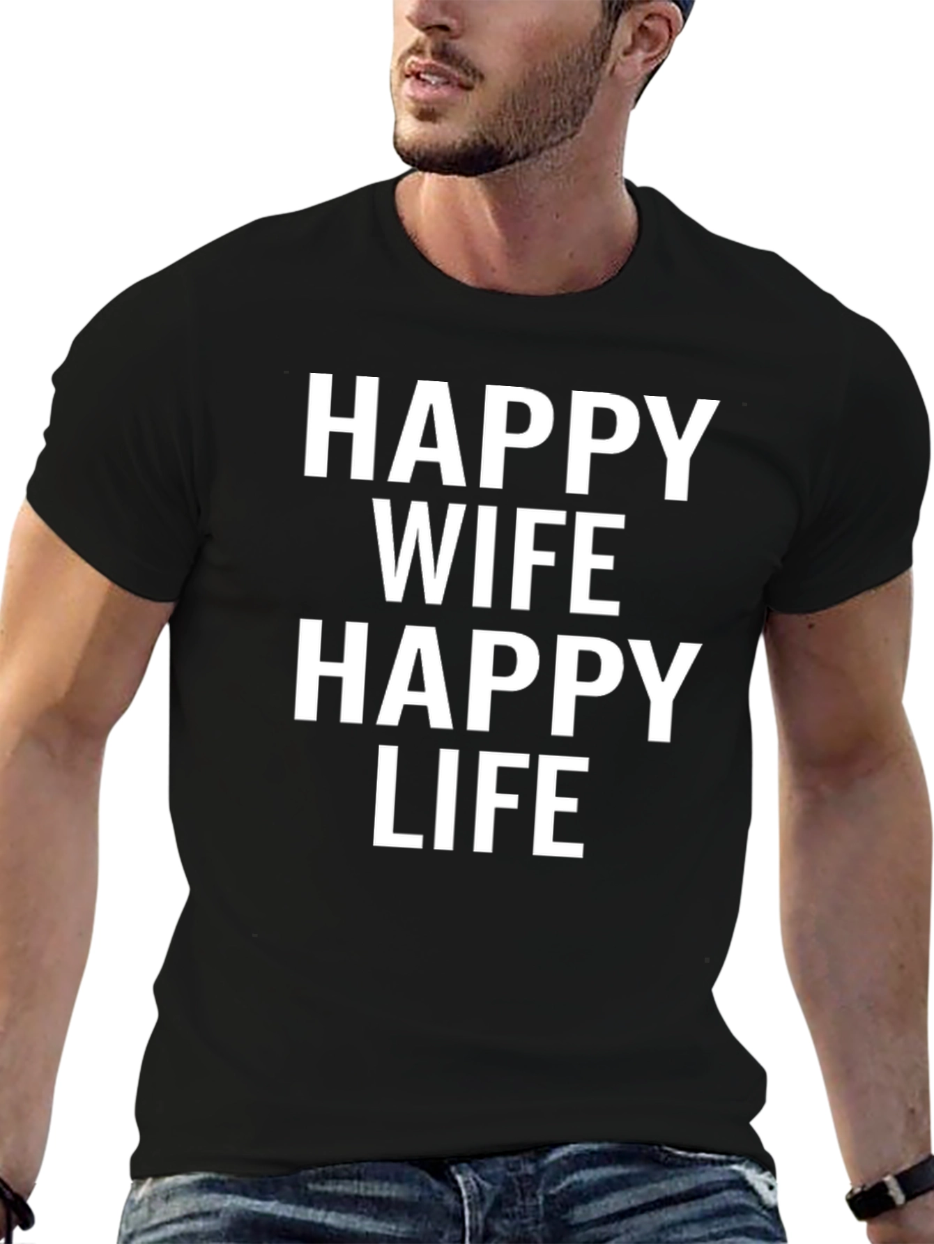 Happy Wife Happy Life Graphic Tee