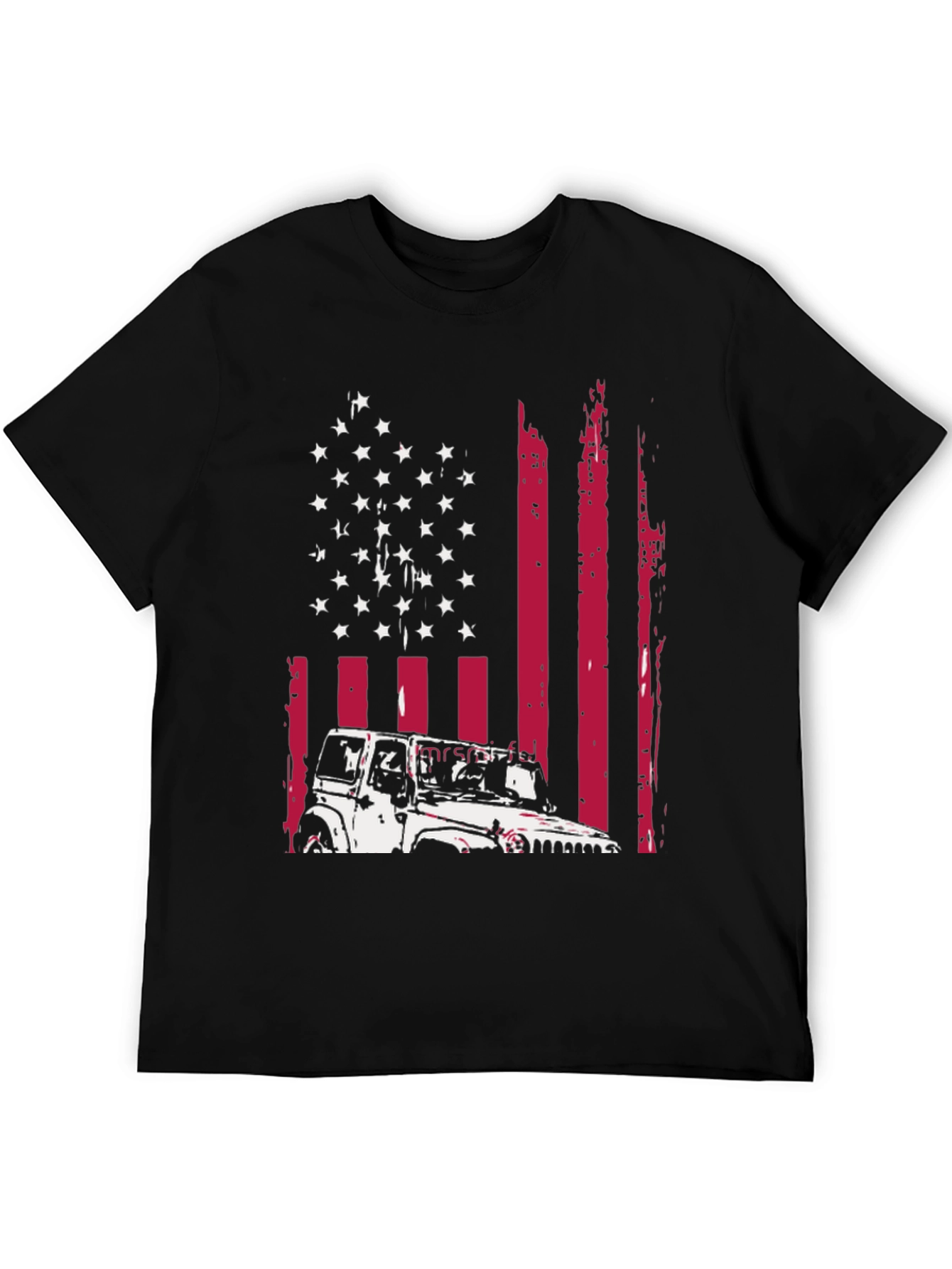 American Flag Jeep T-Shirt