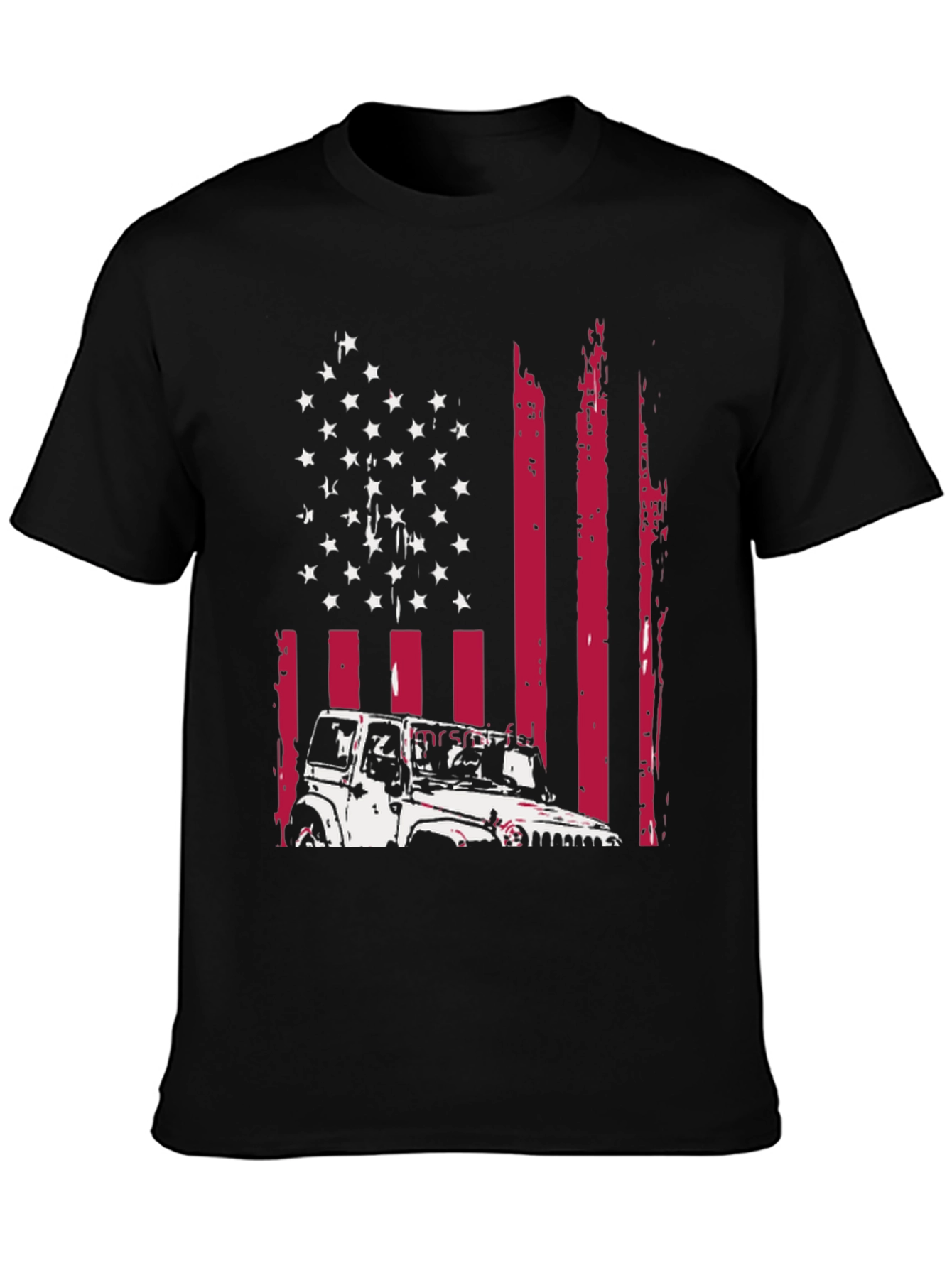 American Flag Jeep T-Shirt