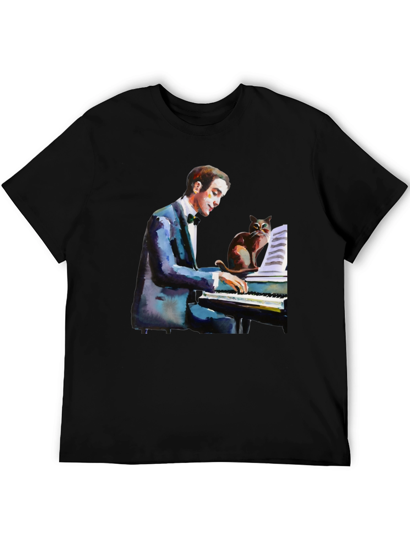 Piano Cat T-Shirt - Musicians Tee