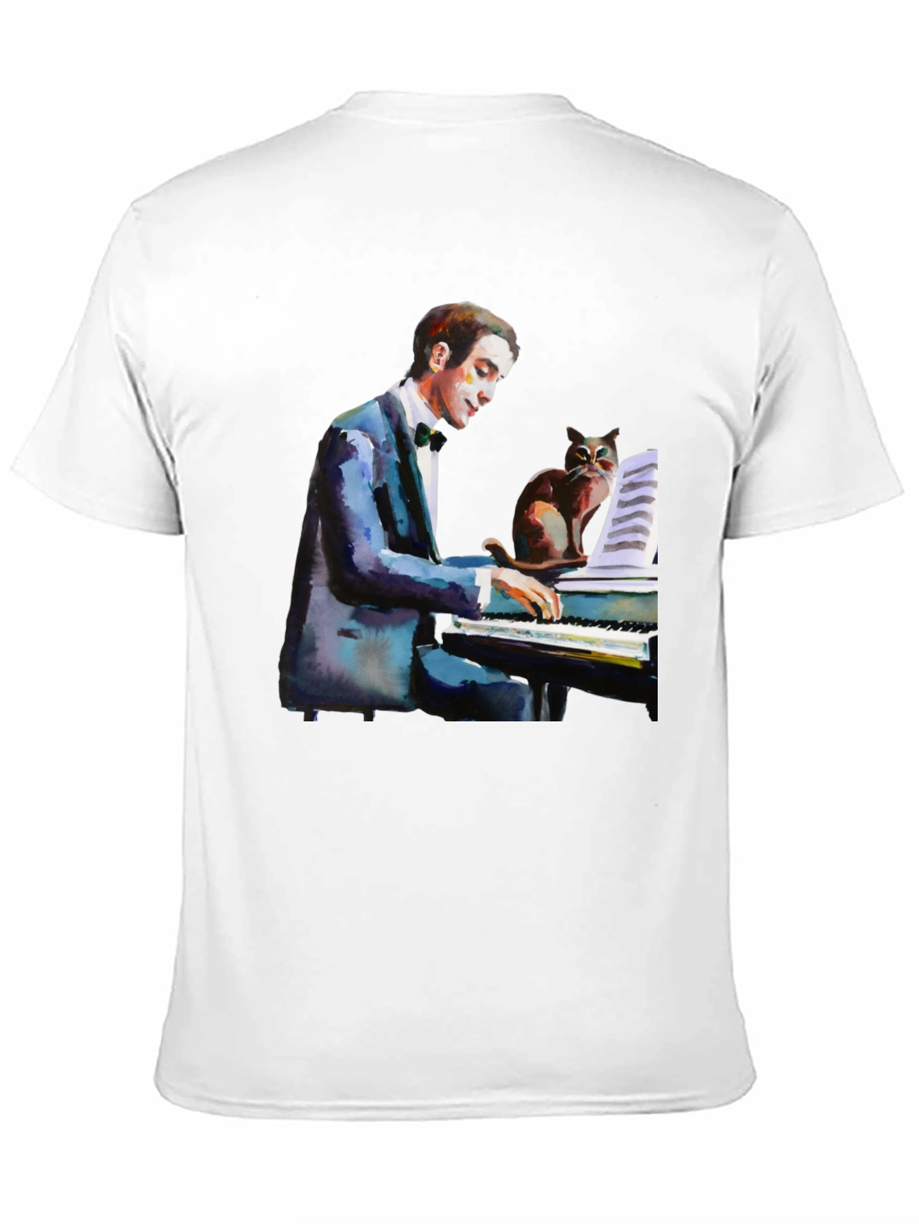 Piano Cat T-Shirt - Musicians Tee