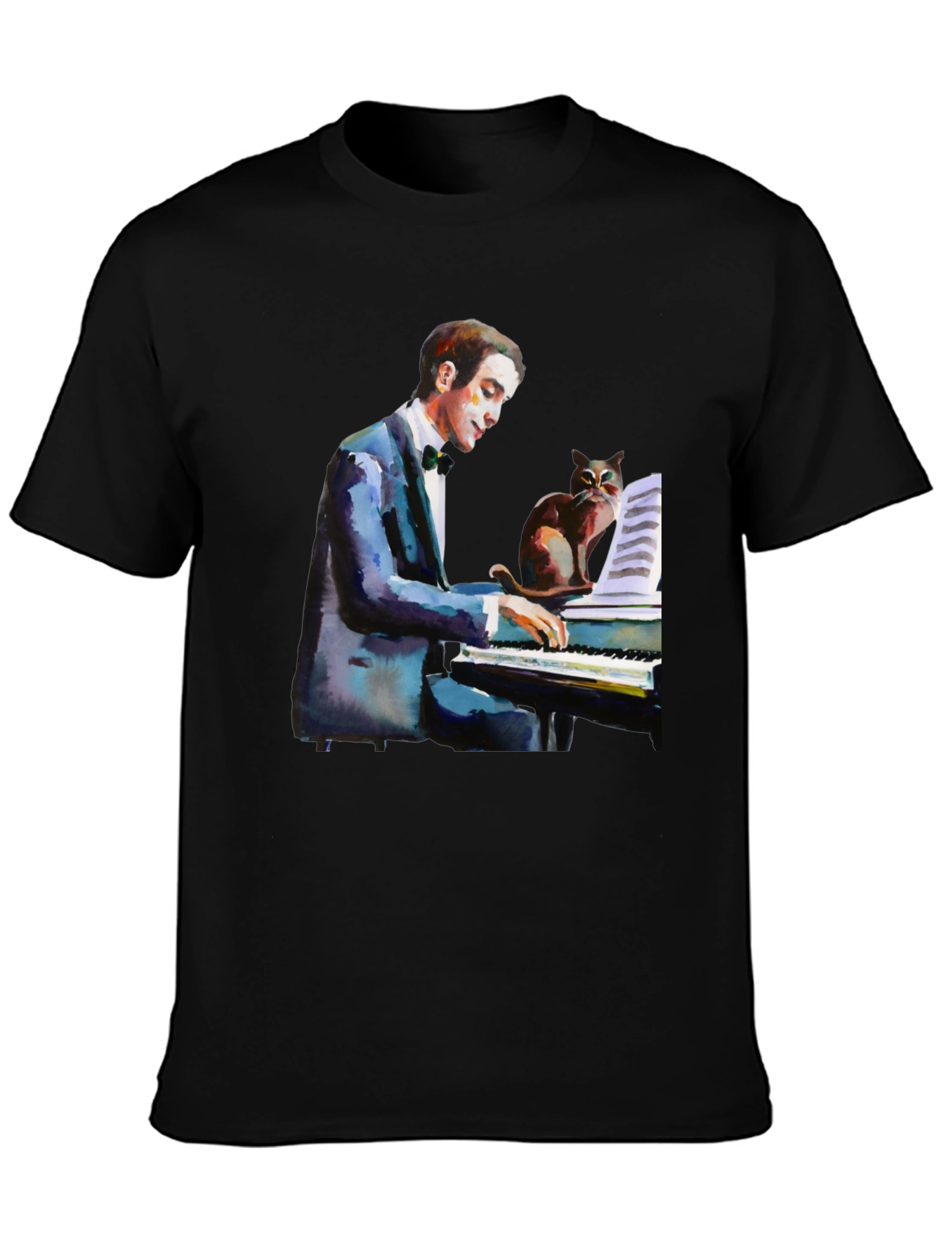 Piano Cat T-Shirt - Musicians Tee