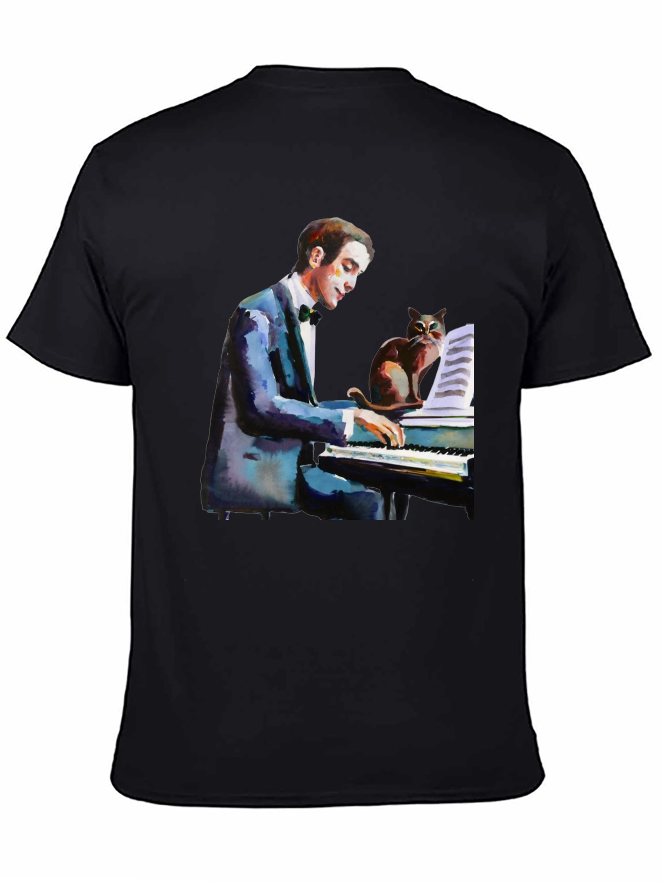 Piano Cat T-Shirt - Musicians Tee