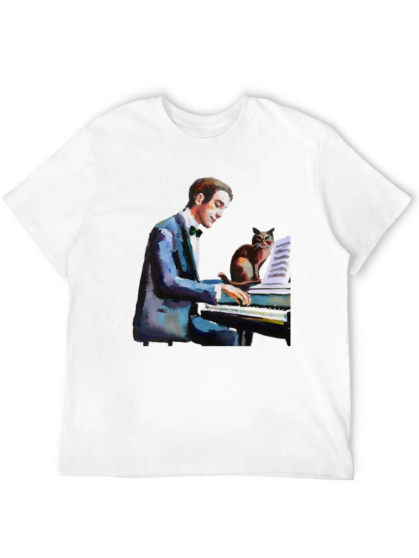Piano Cat T-Shirt - Musicians Tee