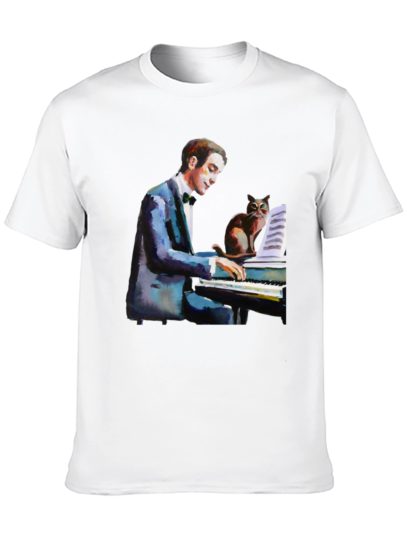 Piano Cat T-Shirt - Musicians Tee