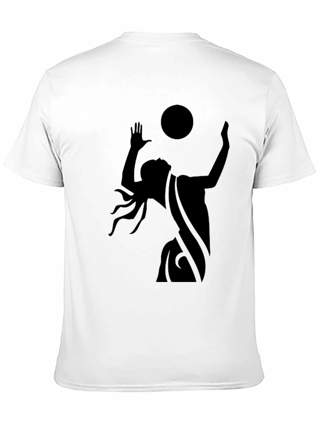 Mystic Silhouette Graphic Tee - Black Cotton Blend