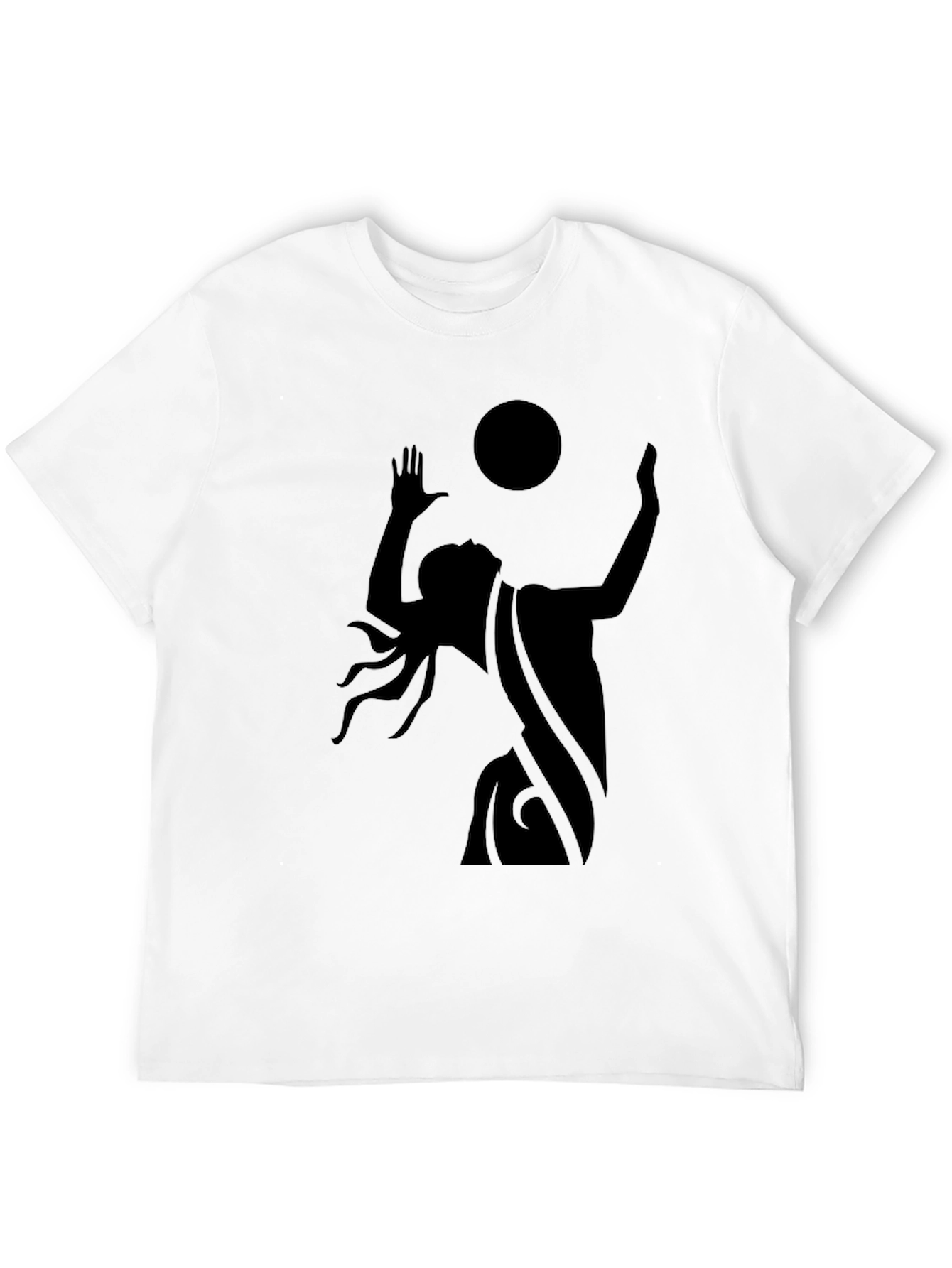 Mystic Silhouette Graphic Tee - Black Cotton Blend
