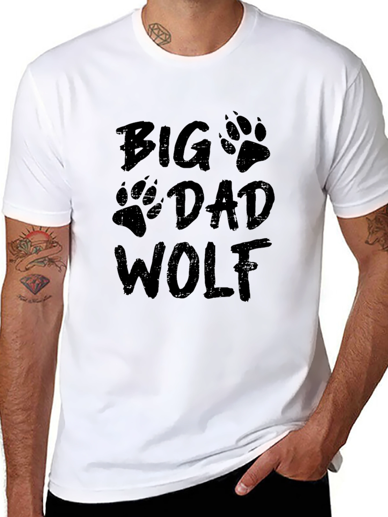 Big Dad Wolf Graphic Tee - Black