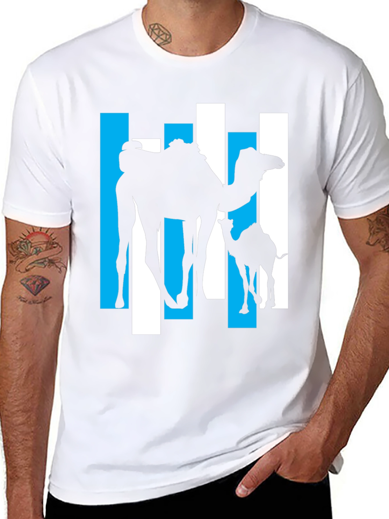 Camel Silhouette T-Shirt - Stylish Graphic Tee