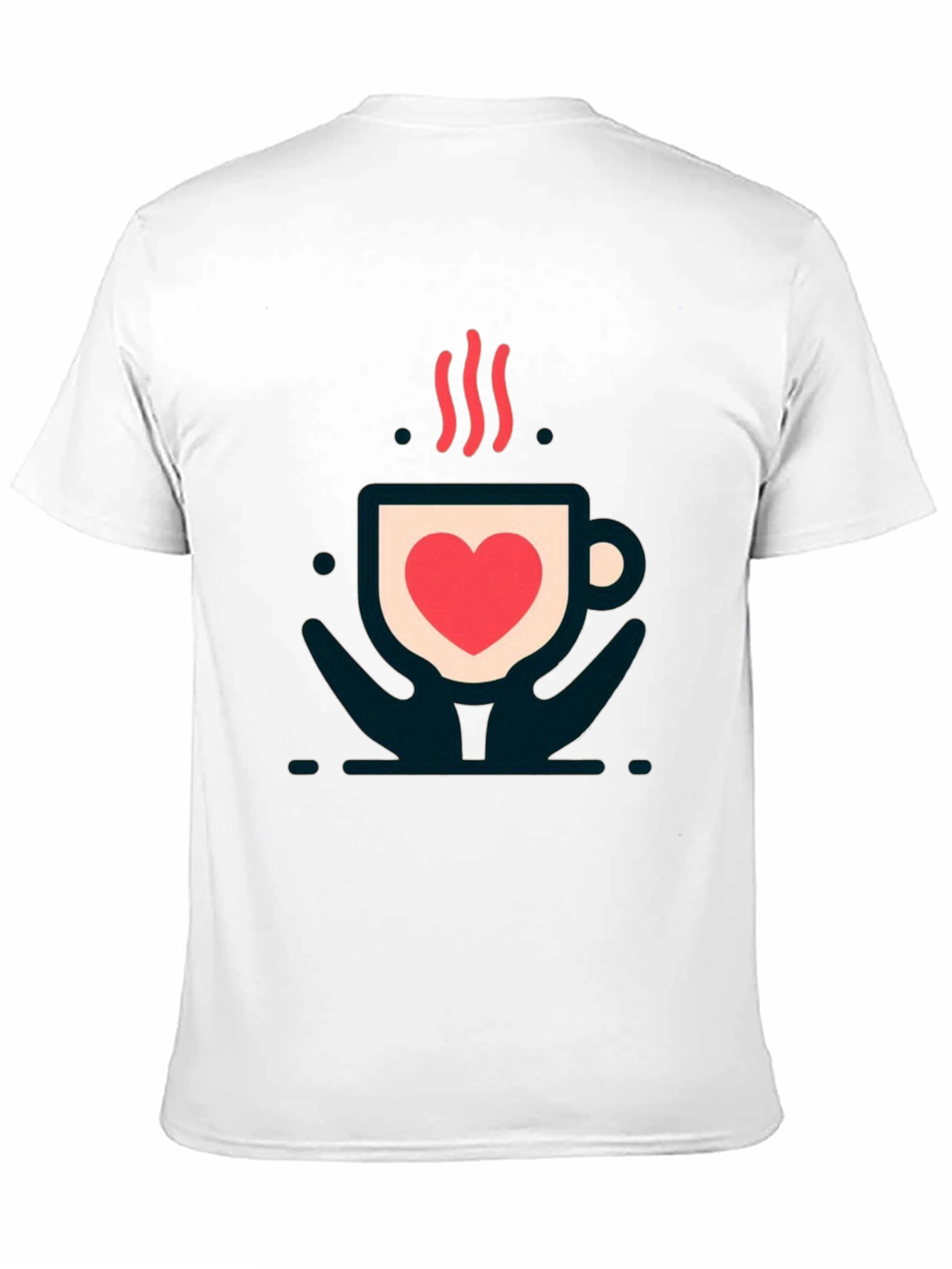 Love in a Cup Tee - Heart Coffee Design
