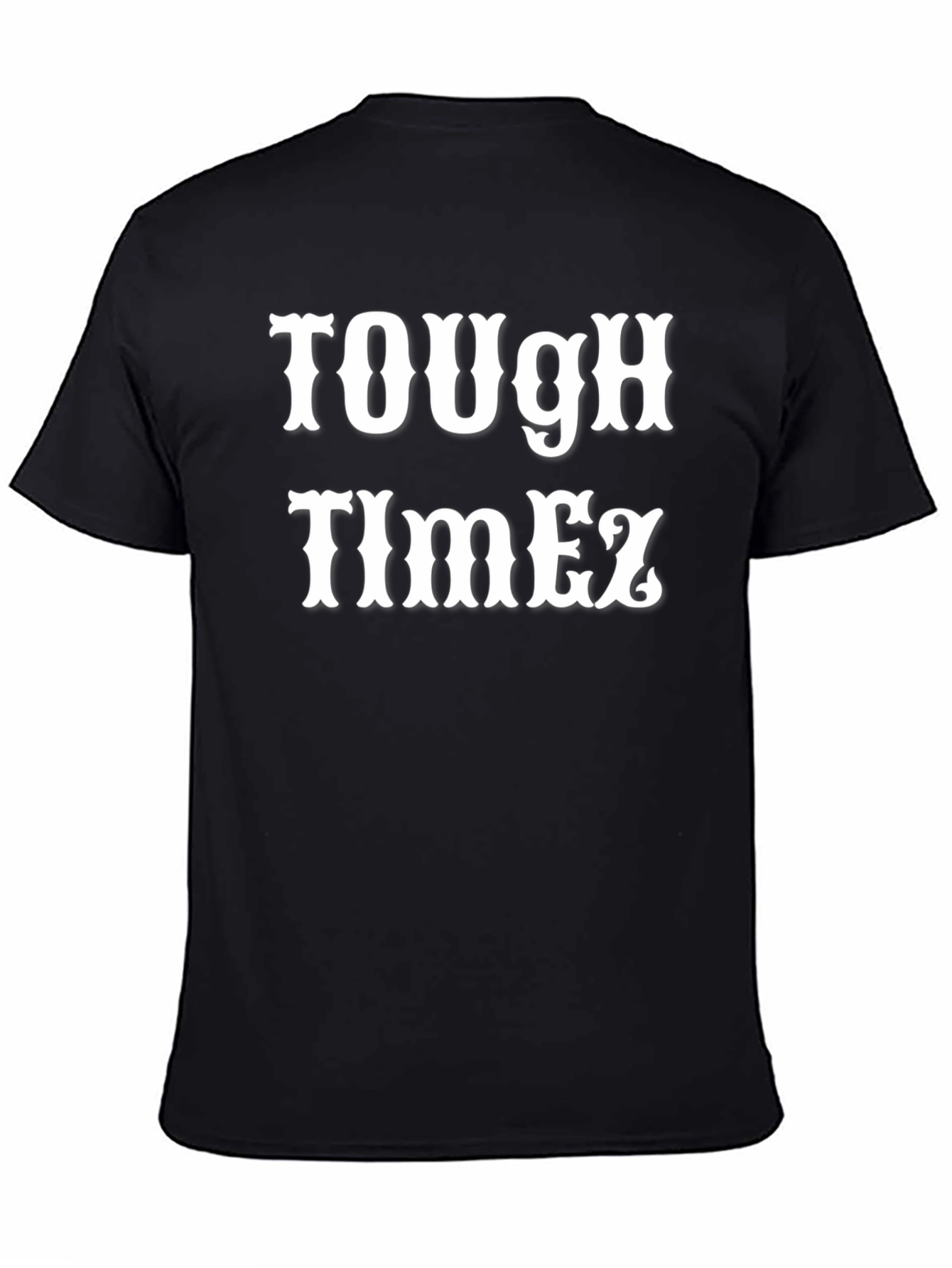 Tough Timez Black Graphic Tee - Mens