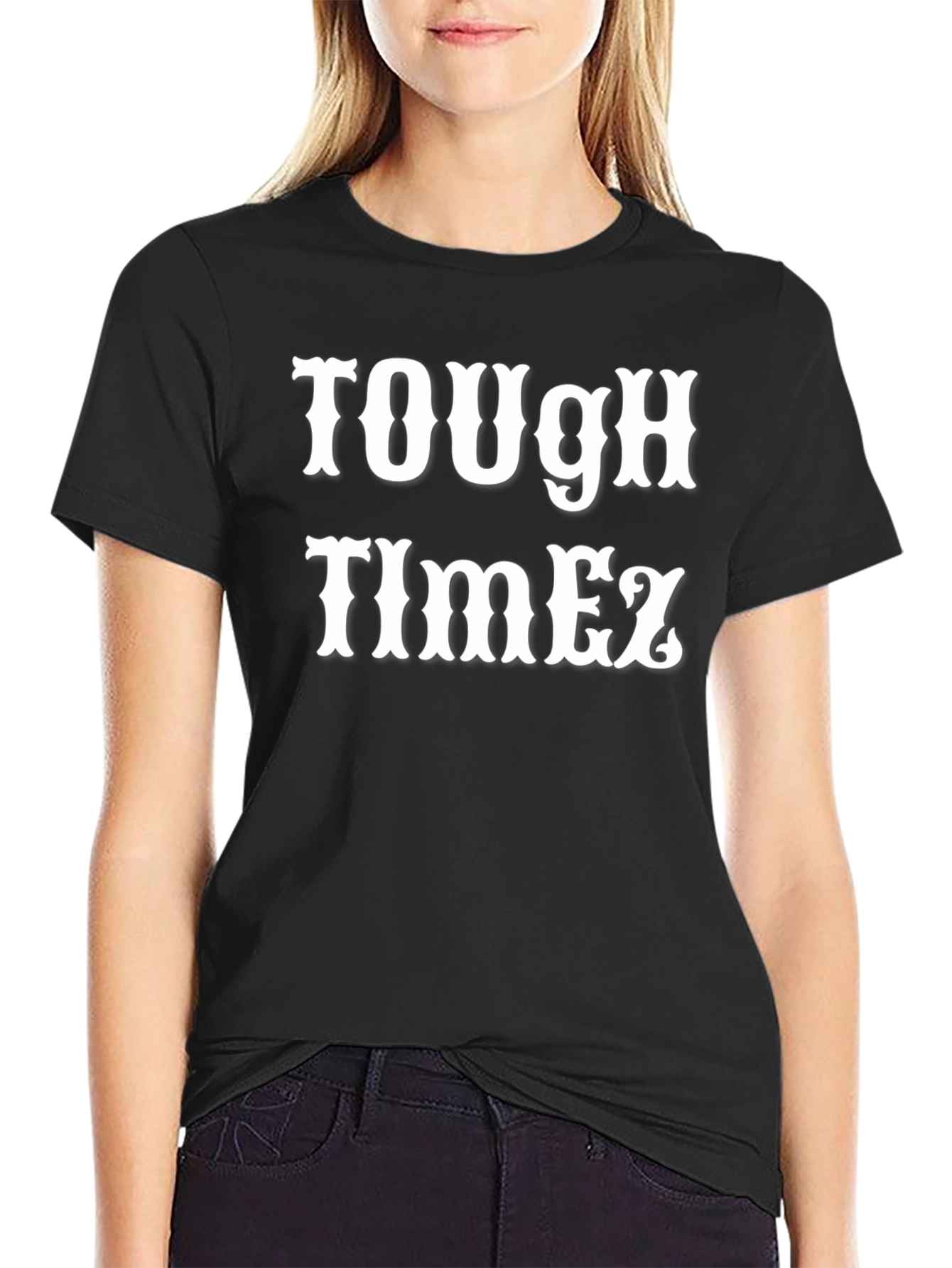 Tough Timez Black Graphic Tee - Mens