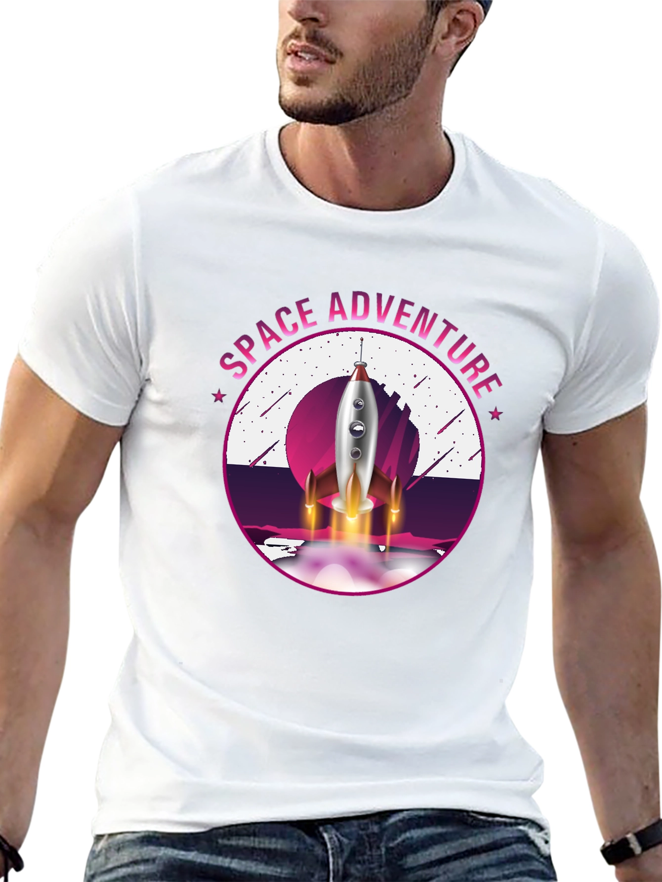 Space Adventure Graphic T-Shirt