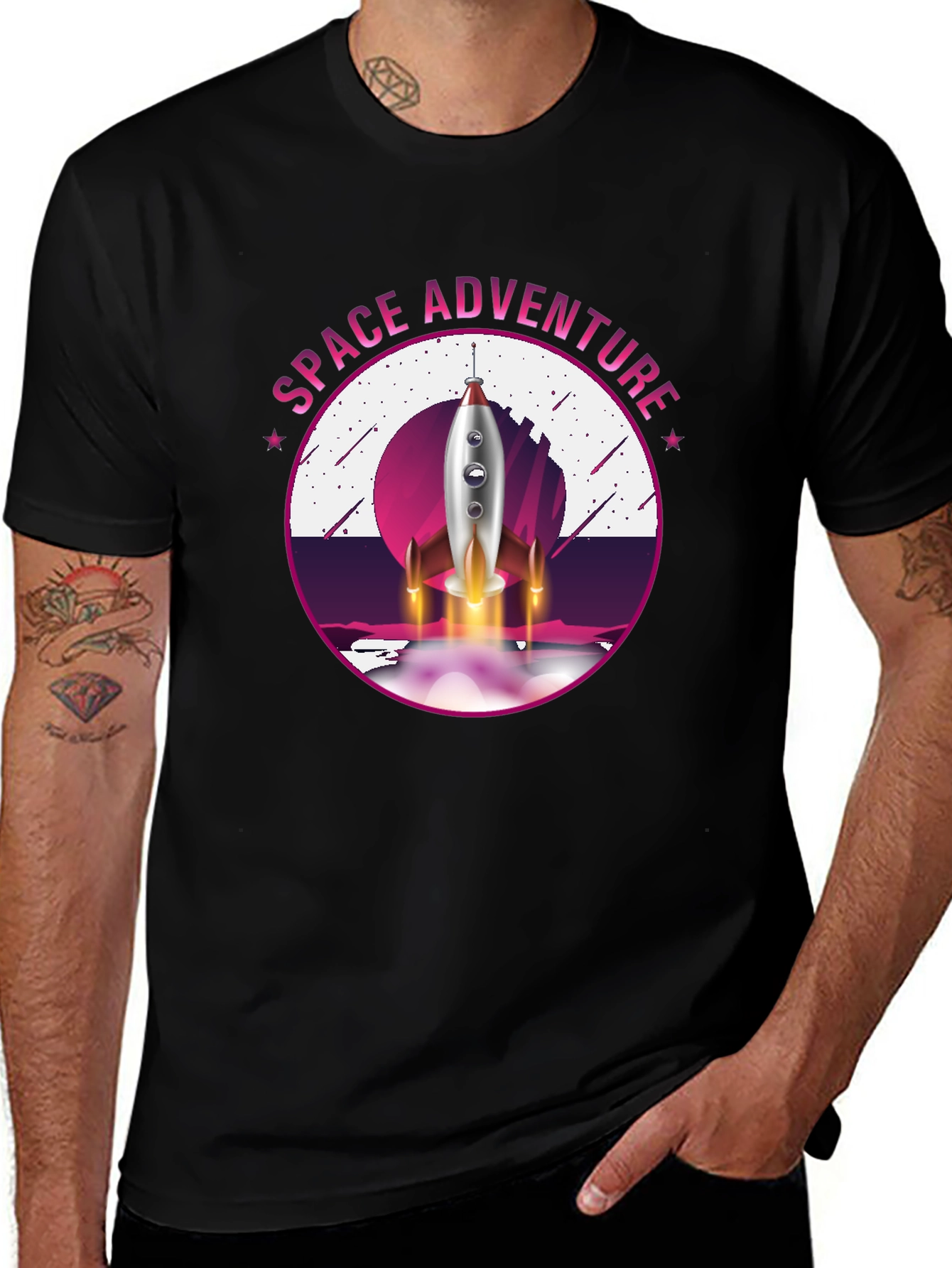 Space Adventure Graphic T-Shirt