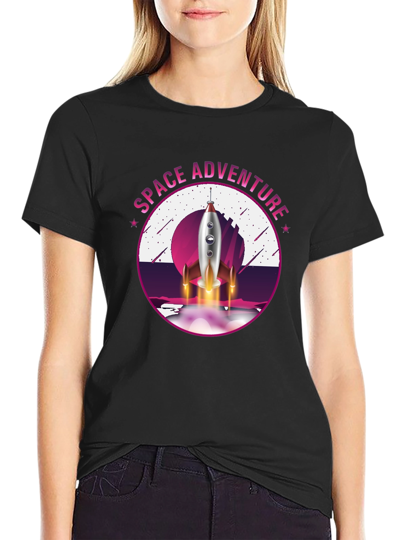 Space Adventure Graphic T-Shirt