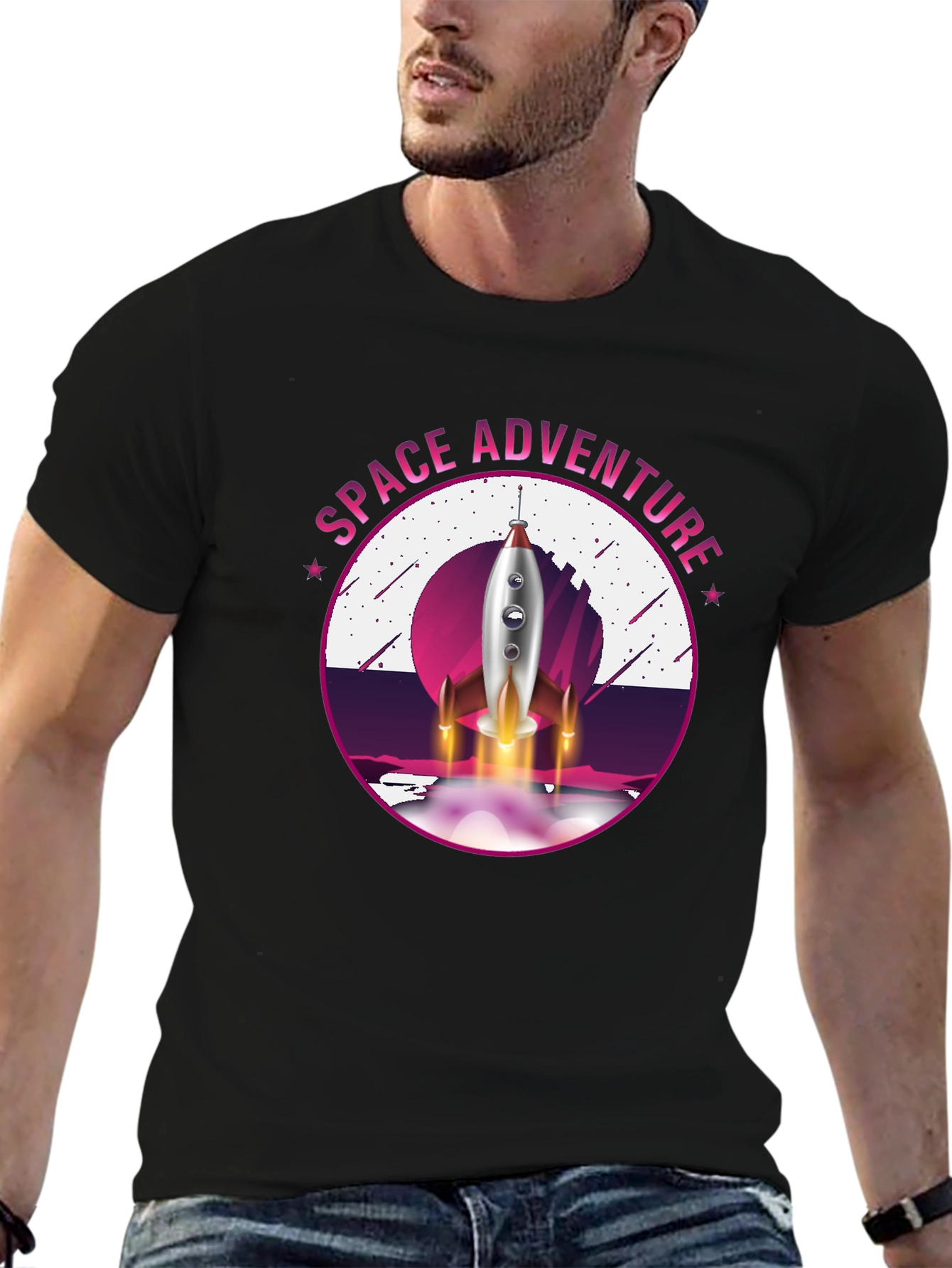 Space Adventure Graphic T-Shirt