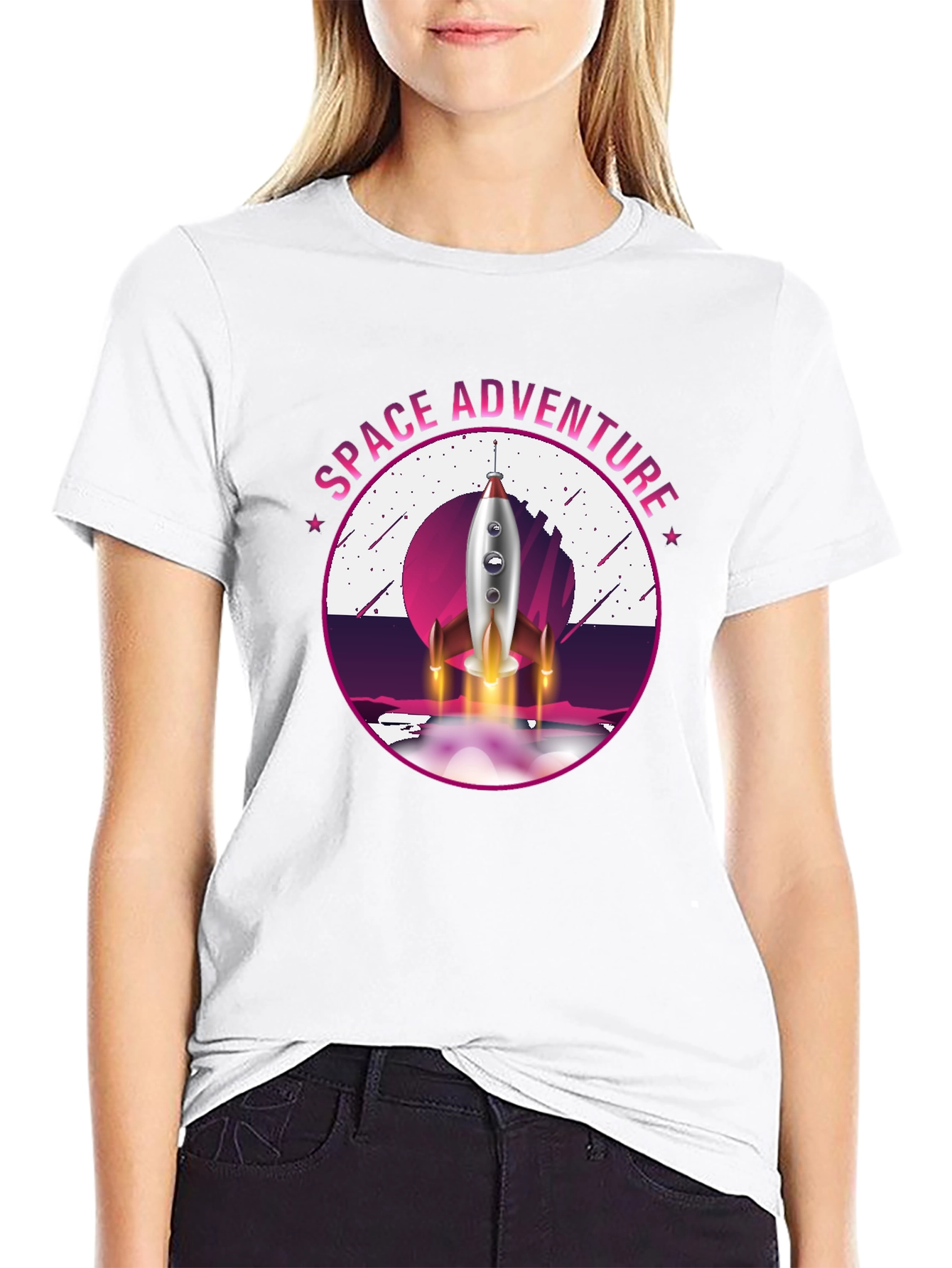 Space Adventure Graphic T-Shirt