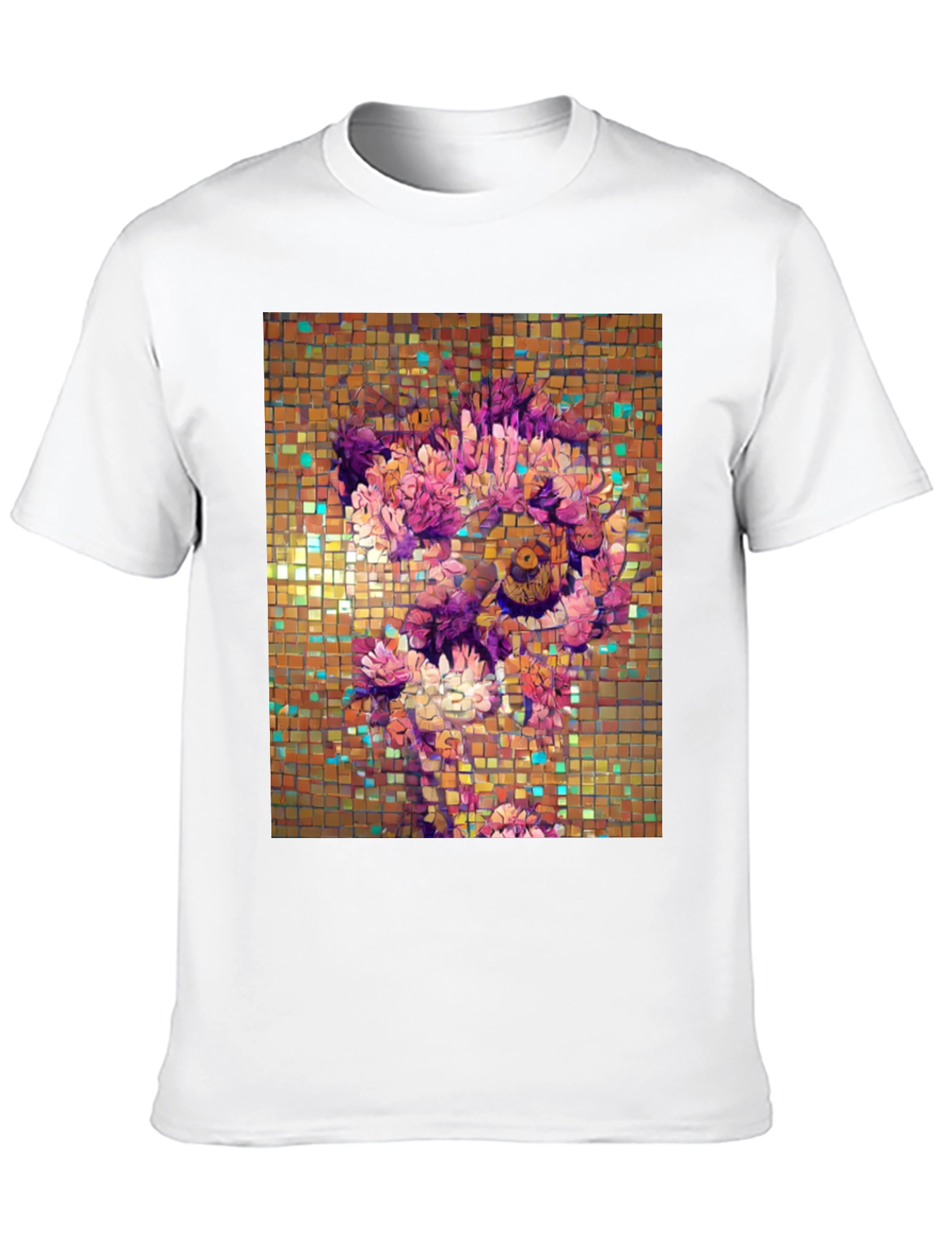 Floral Mosaic Graphic T-Shirt