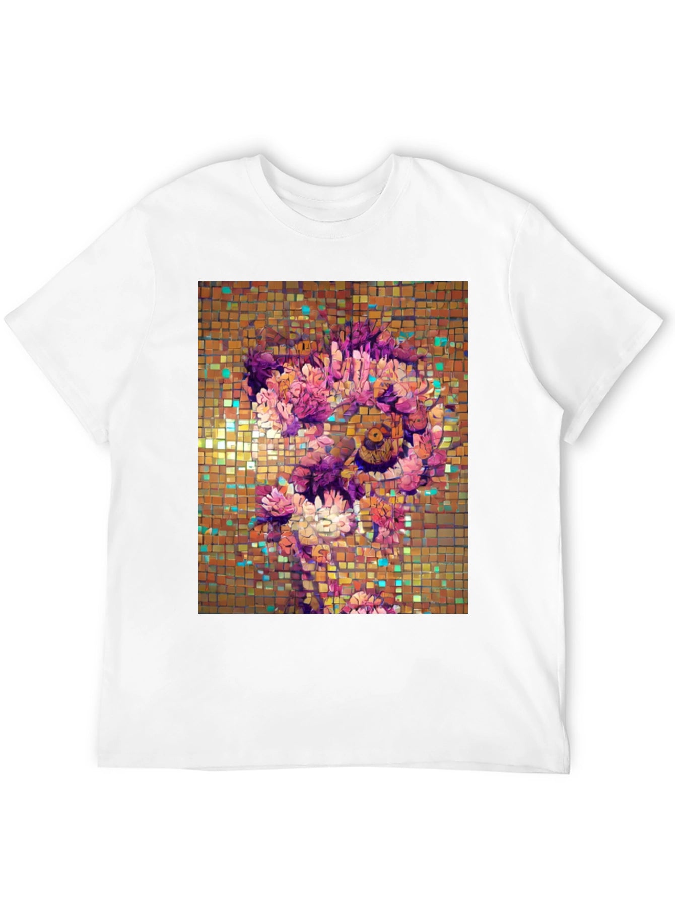 Floral Mosaic Graphic T-Shirt