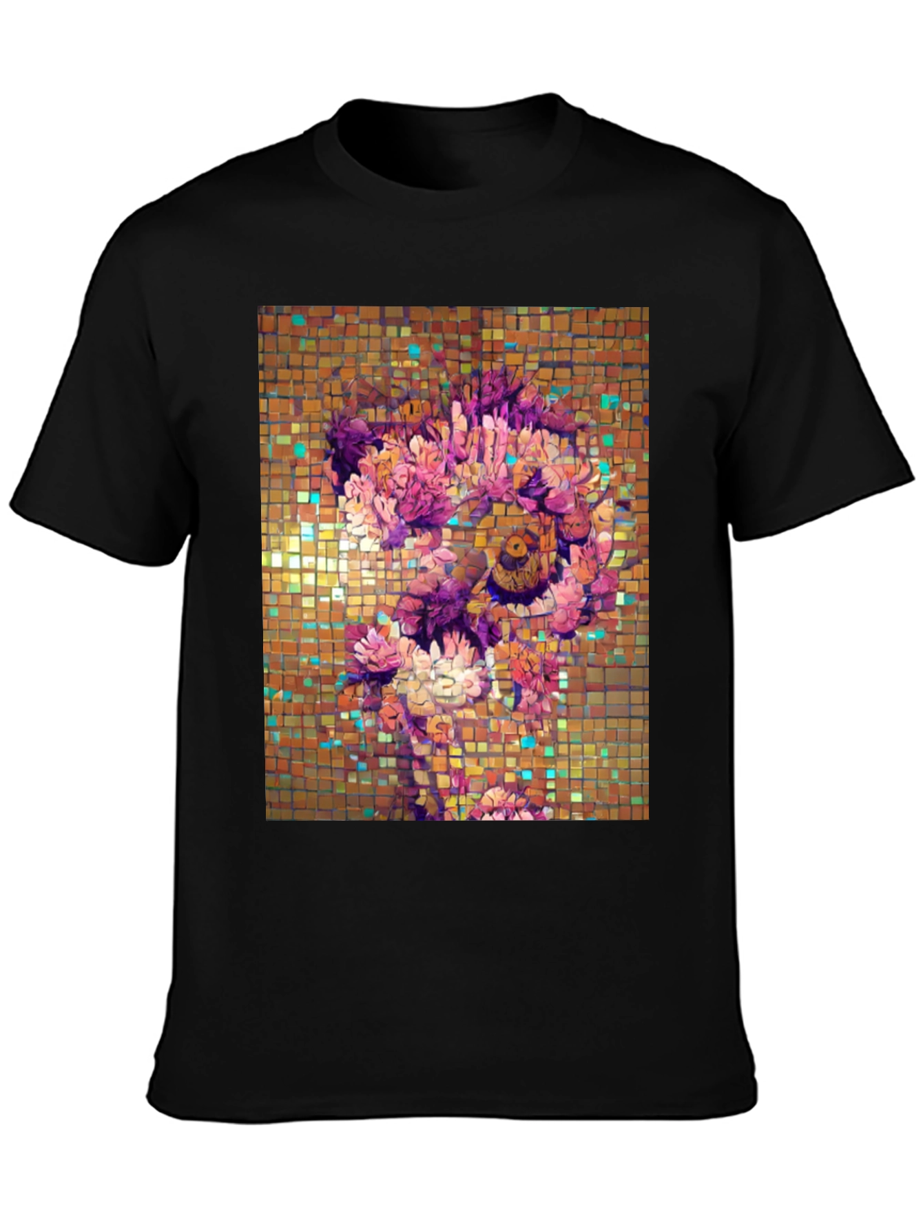 Floral Mosaic Graphic T-Shirt