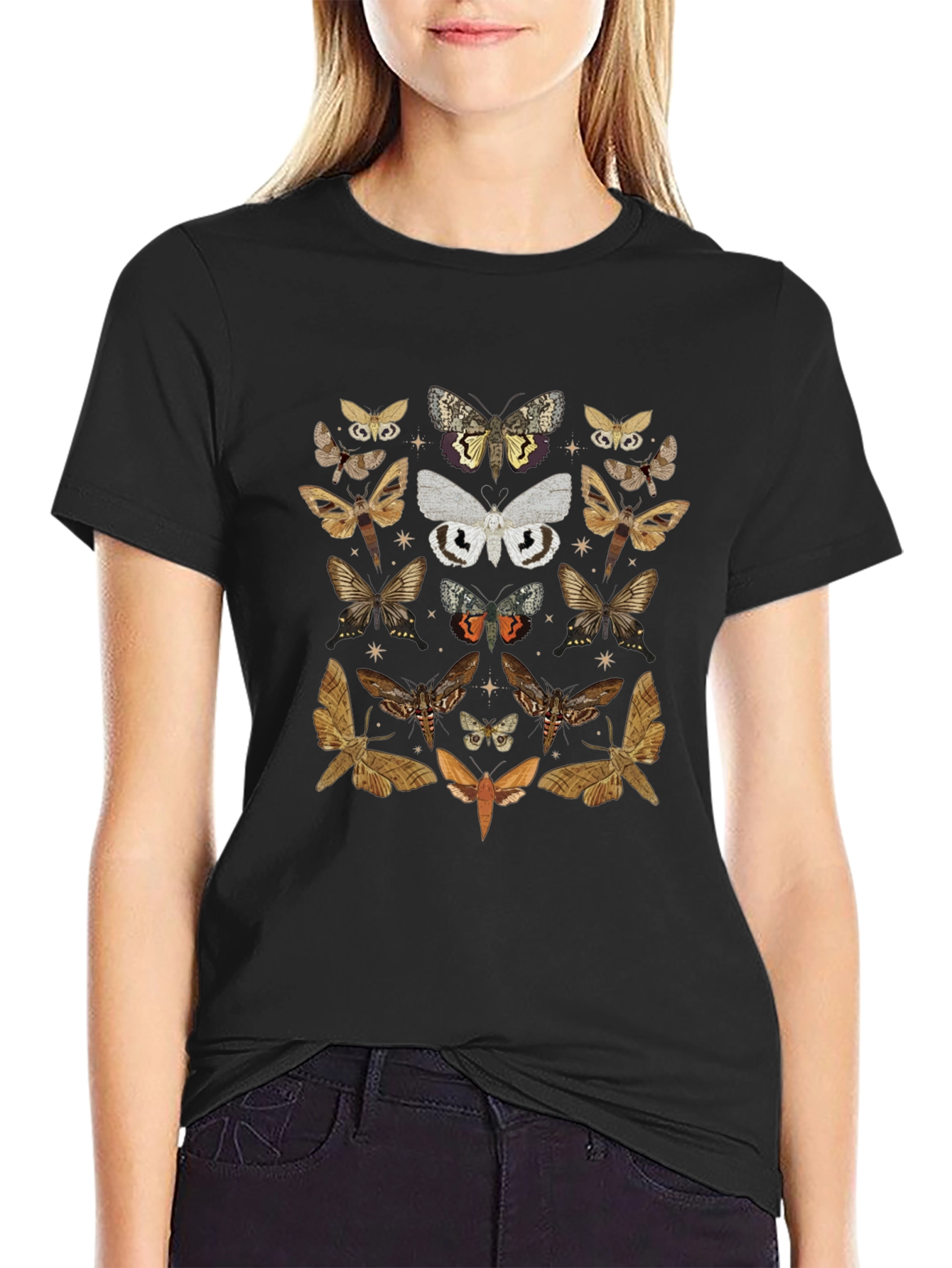 Moth Graphic Tee - Unisex Nature Shirt