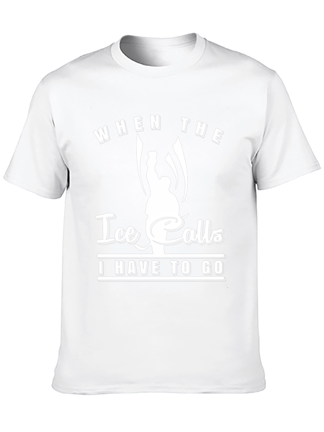 Ice Hockey Calls Mens Black T-Shirt