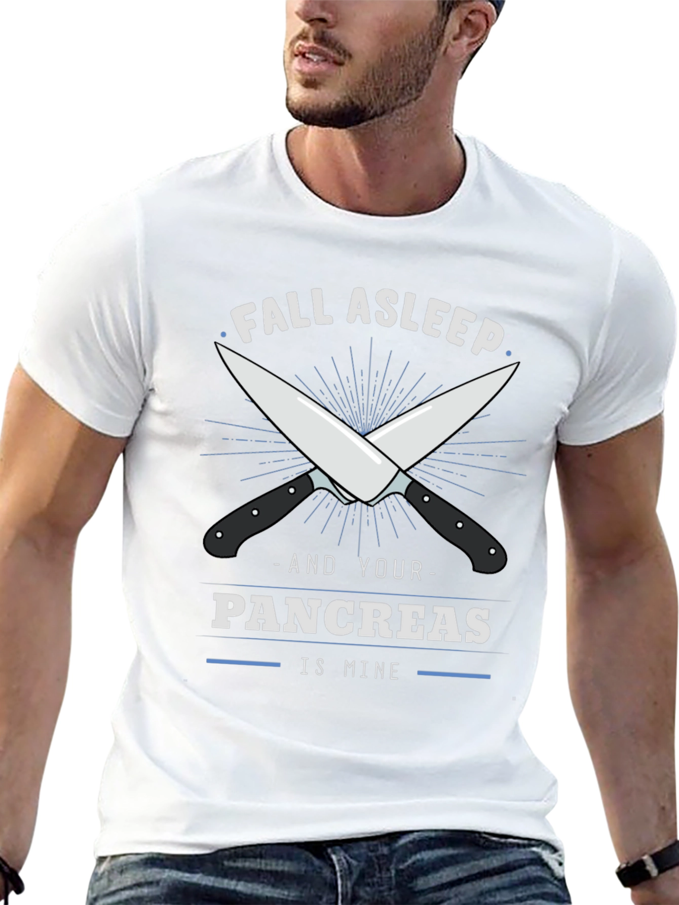 Fall Asleep Pancreas T-Shirt - Funny Anatomical Humor