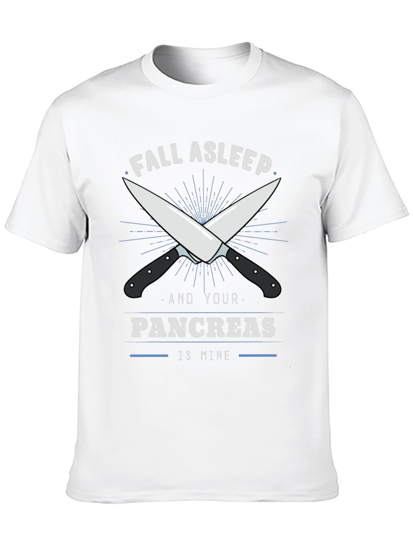 Fall Asleep Pancreas T-Shirt - Funny Anatomical Humor
