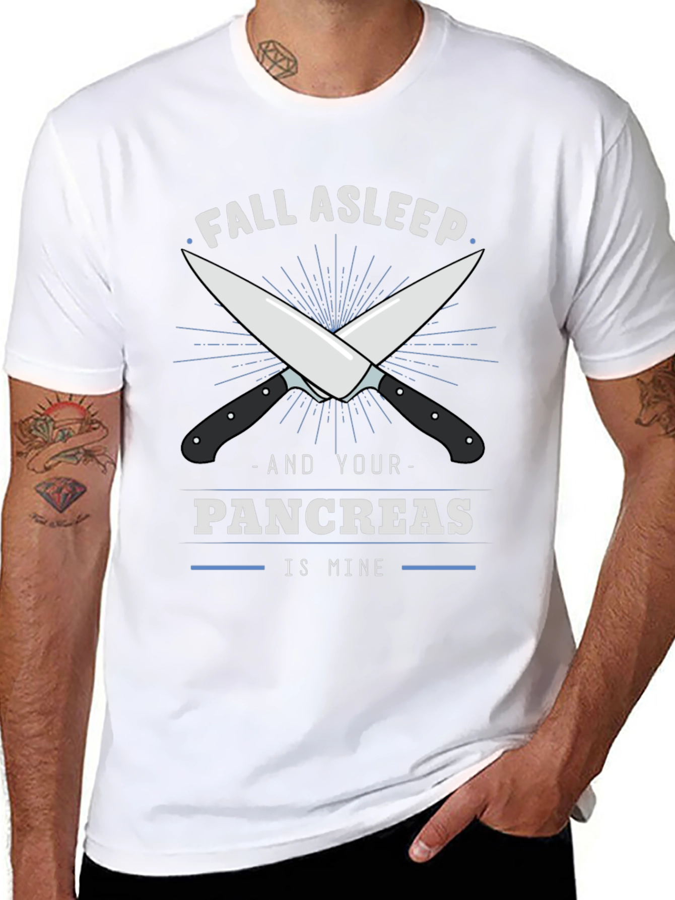 Fall Asleep Pancreas T-Shirt - Funny Anatomical Humor